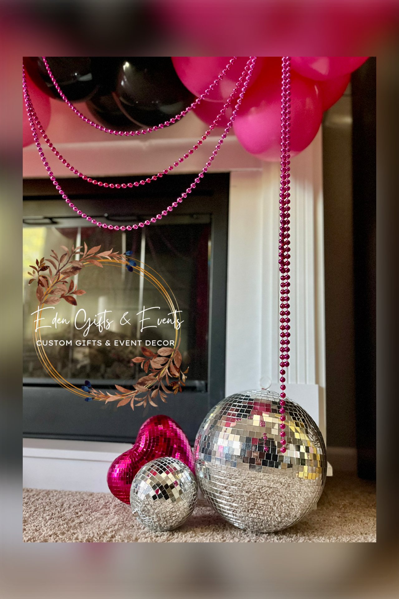 Eden Gifts & Events is THE destination for next level custom gift and event styling experiences in Jacksonville, FL with custom gifts, event backdrops, and balloon garland, arches, columns, and marquees available for local delivery and free pick-up o