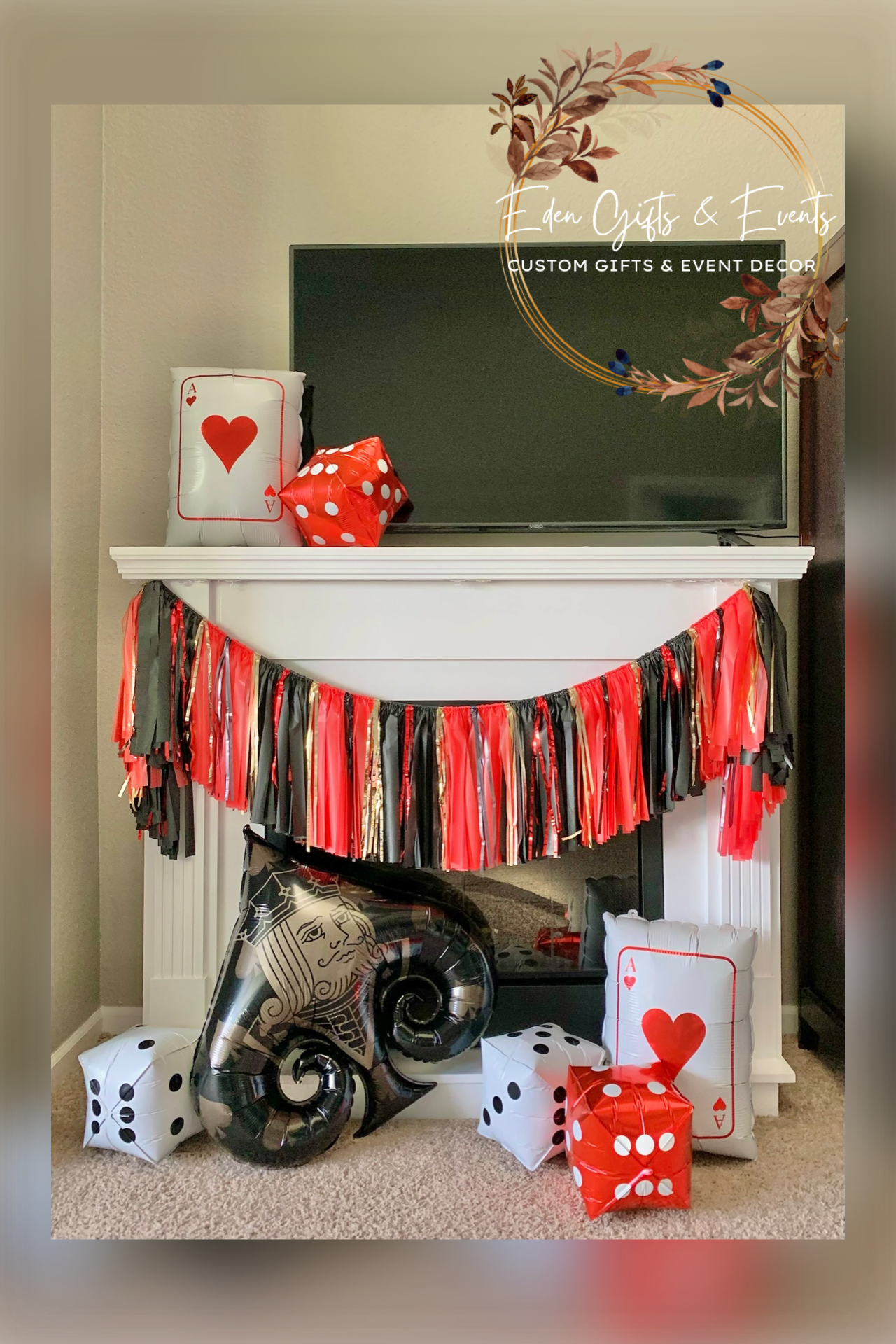 Customizable 12" Fringe Garland