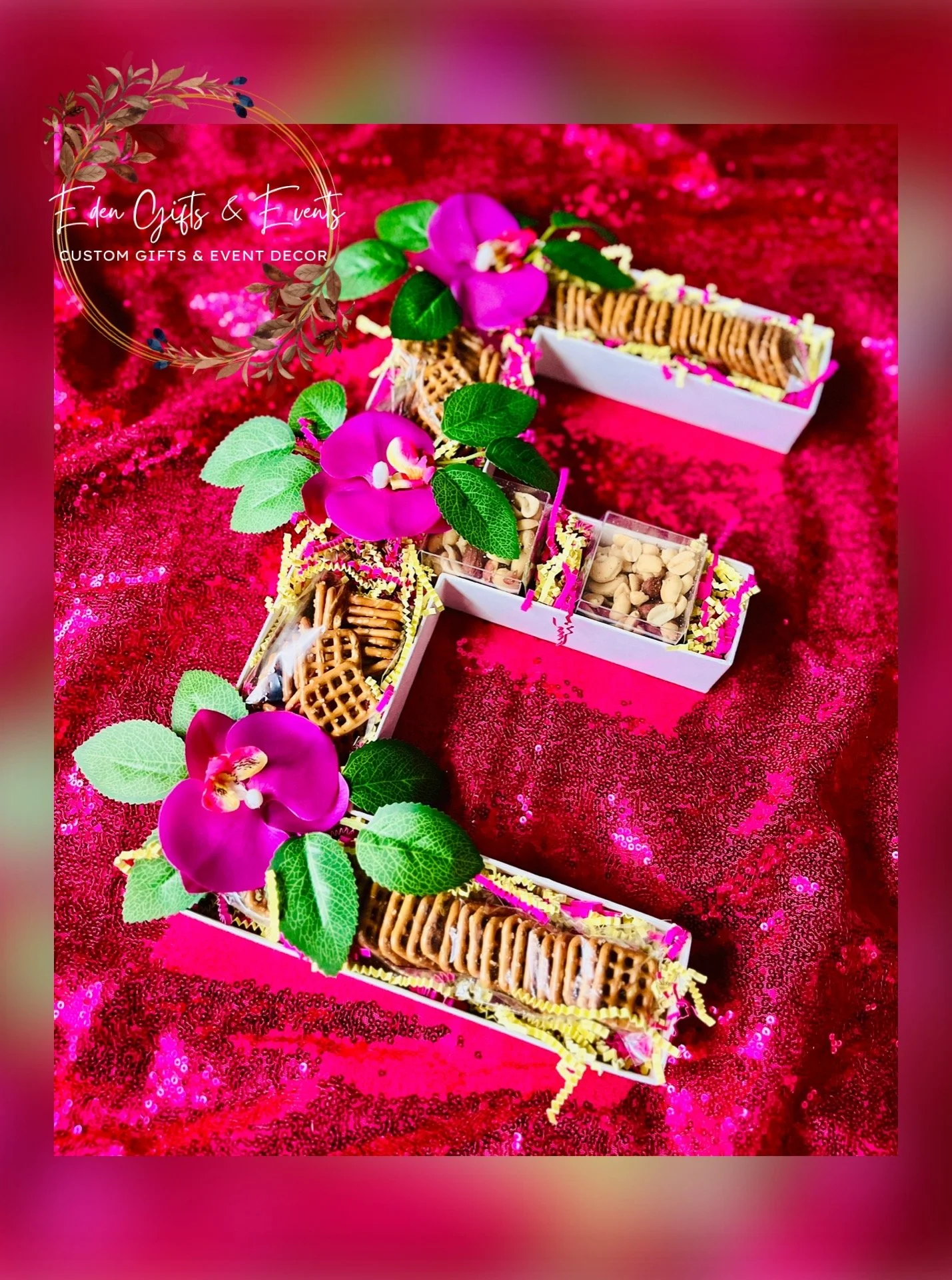 Eden Gifts & Events is THE destination for stunning event backdrops, fringe garland, and balloon garland, columns, and marquees. We offer local delivery and FREE pick-up options. Request your FREE quote today!