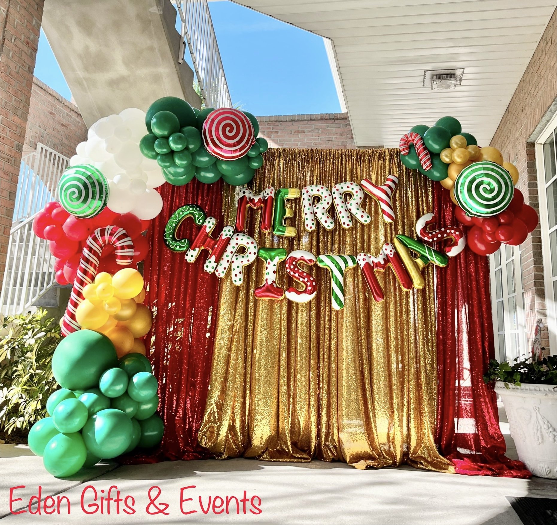 Eden Gifts & Events is your one stop shop for fringe garland and backdrops, balloon garland, columns, and marquees available for local delivery and FREE pick-up.  Get your FREE quote NOW!
