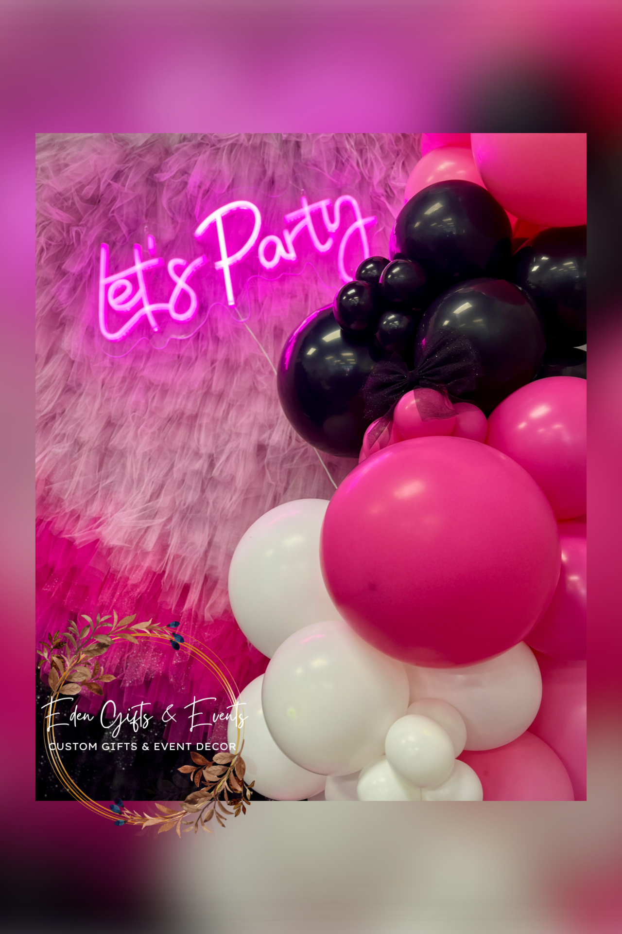 Eden Gifts & Events is Jacksonville’s go-to for custom gifts and unforgettable event styling. From one-of-a-kind gifts to show-stopping balloon installations—like garlands, arches, columns, and marquee displays—we bring your vision to life. We also o
