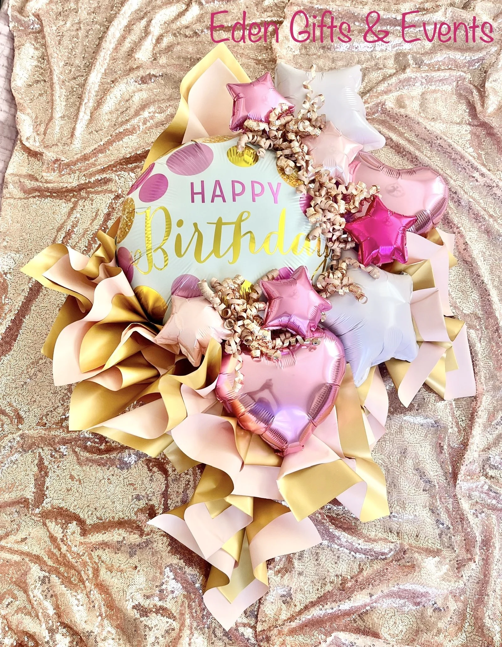 Eden Gifts & Events is THE destination for next level custom gift and event styling experiences in Jacksonville, FL with custom gifts, event backdrops, and balloon garland, arches, columns, and marquees available for local delivery and free pick-up o