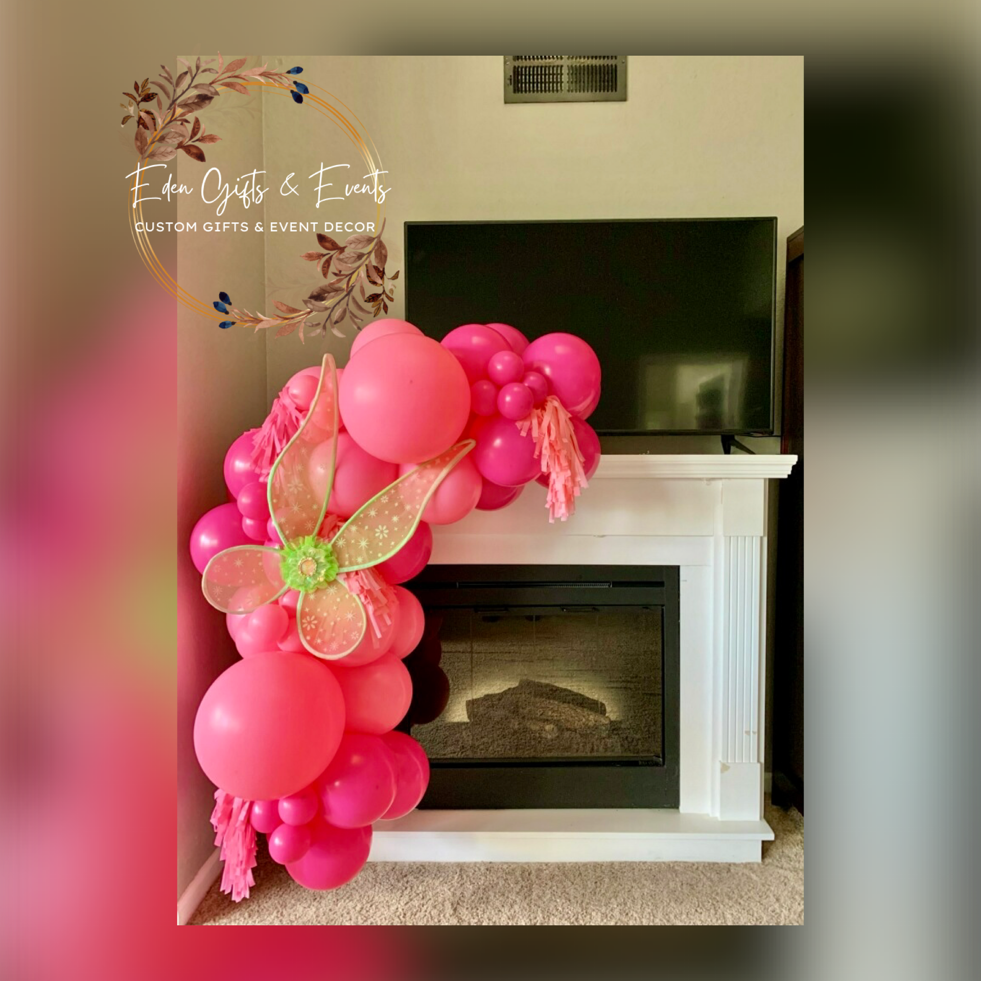 Eden Gifts & Events is THE destination for next level custom gift and event styling experiences in Jacksonville, FL with custom gifts, event backdrops, and balloon garland, arches, columns, and marquees available for local delivery and free pick-up o