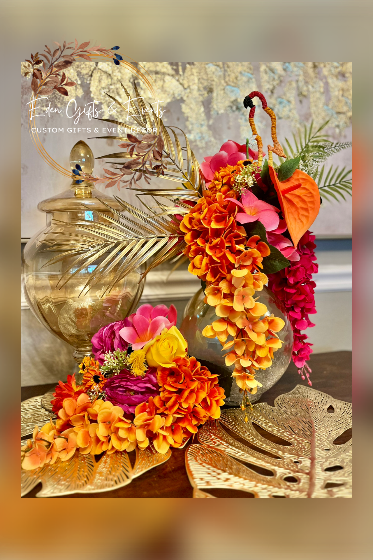 Eden Gifts & Events is Jacksonville’s go-to for custom gifts and unforgettable event styling. From one-of-a-kind gifts to show-stopping balloon installations—like garlands, arches, columns, and marquee displays—we bring your vision to life. We also o