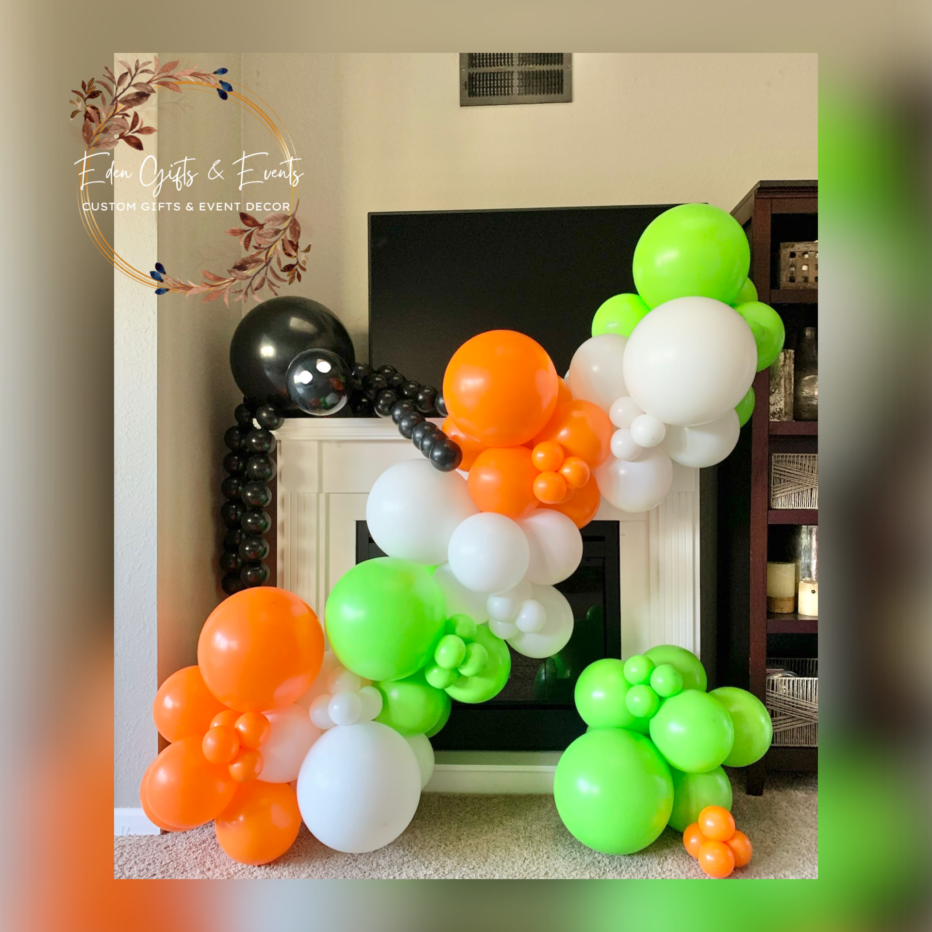 Eden Gifts & Events is THE destination for next level custom gift and event styling experiences in Jacksonville, FL with custom gifts, event backdrops, and balloon garland, arches, columns, and marquees available for local delivery and free pick-up o