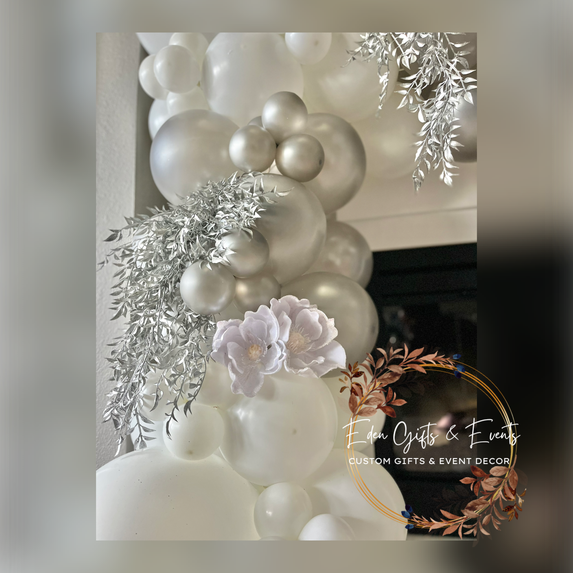 Eden Gifts & Events is Jacksonville's premier destination for custom gifts and event styling.  We offer unique, tailored gifts, stunning event backdrops, and breathtaking balloon installations- including garlands, arches, columns, and marquees.  All 