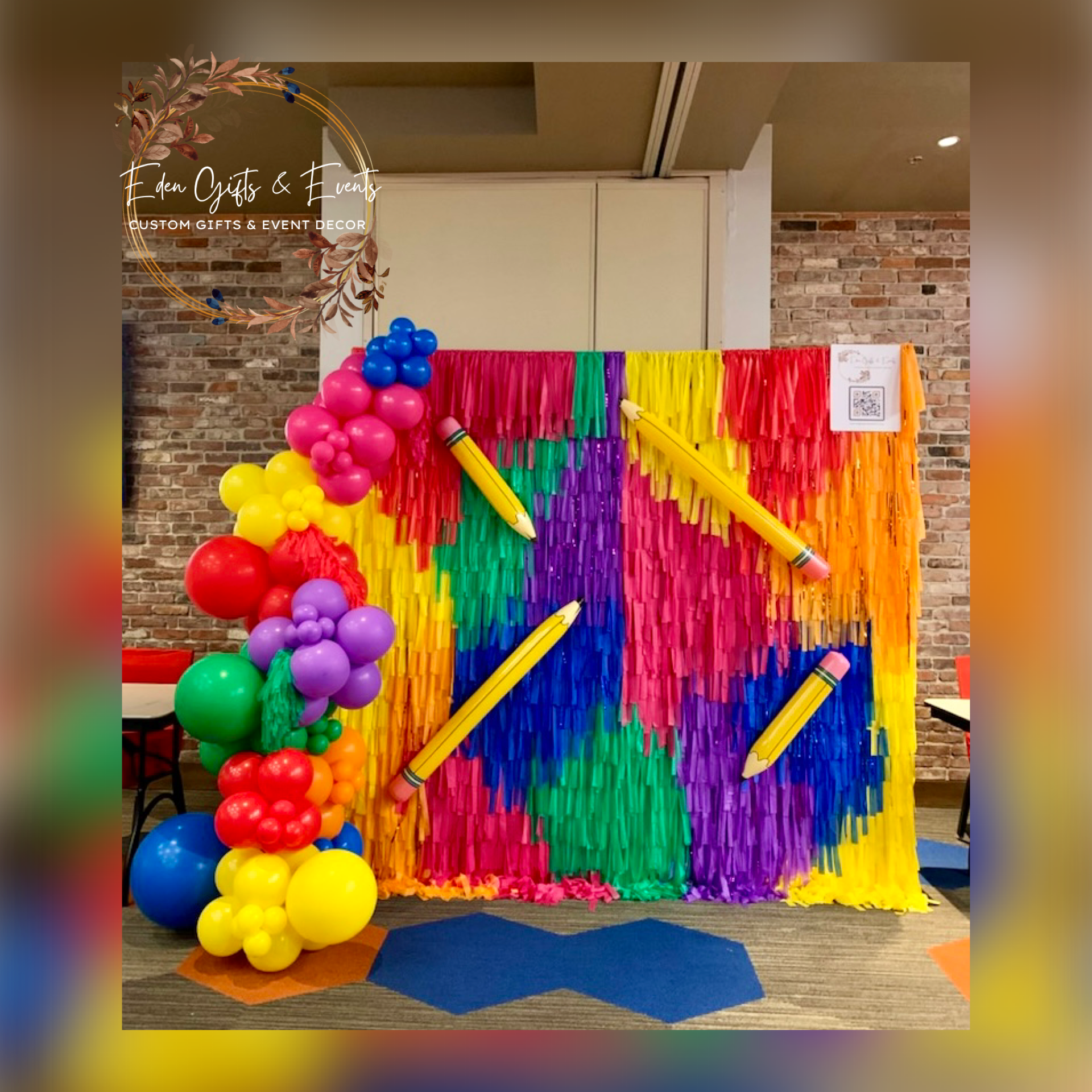 Eden Gifts & Events is THE destination for next level custom gift and event styling experiences in Jacksonville, FL with custom gifts, event backdrops, and balloon garland, arches, columns, and marquees available for local delivery and free pick-up o