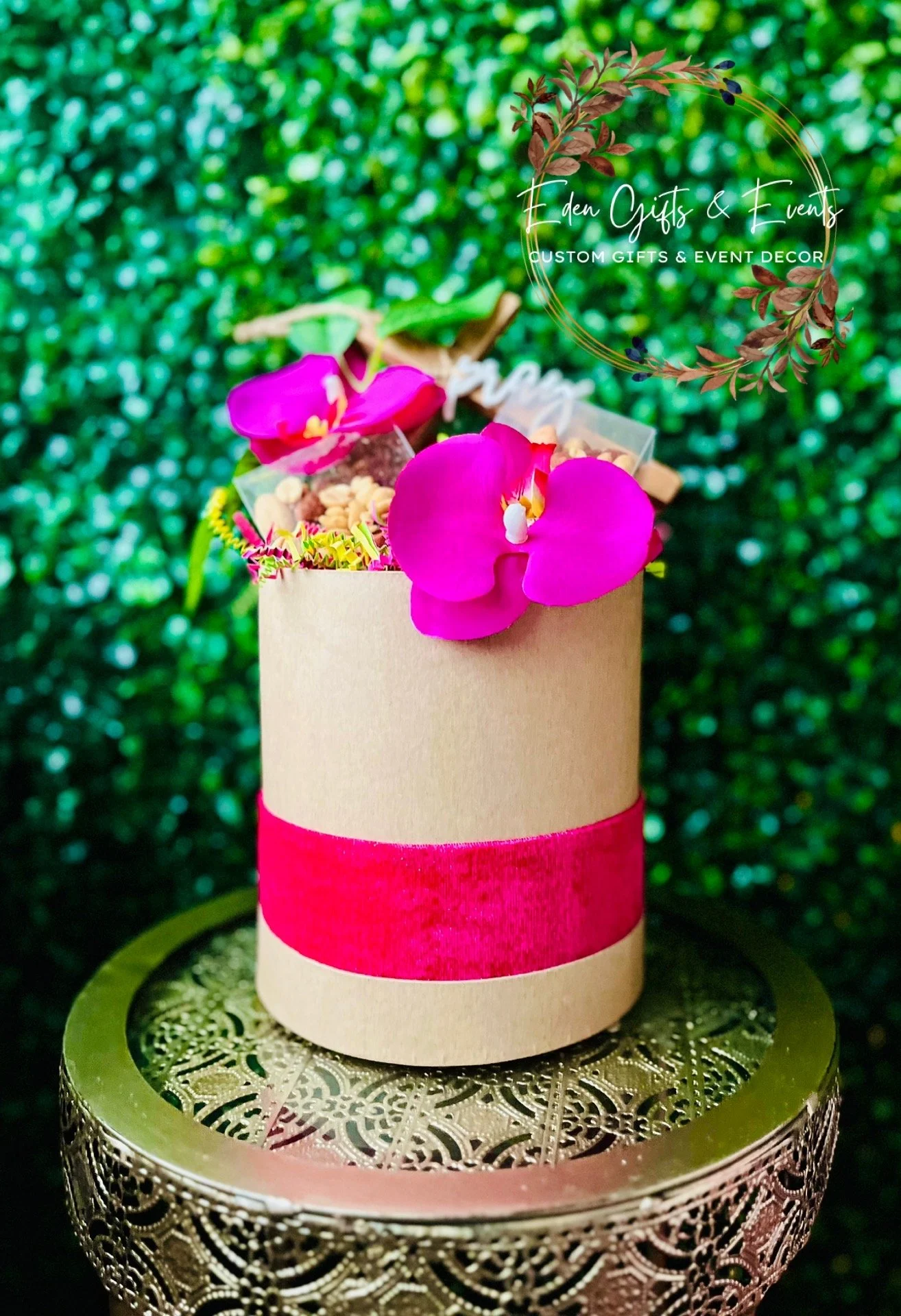 Eden Gifts & Events is THE destination for stunning event backdrops, fringe garland, and balloon garland, columns, and marquees. We offer local delivery and FREE pick-up options. Request your FREE quote today!