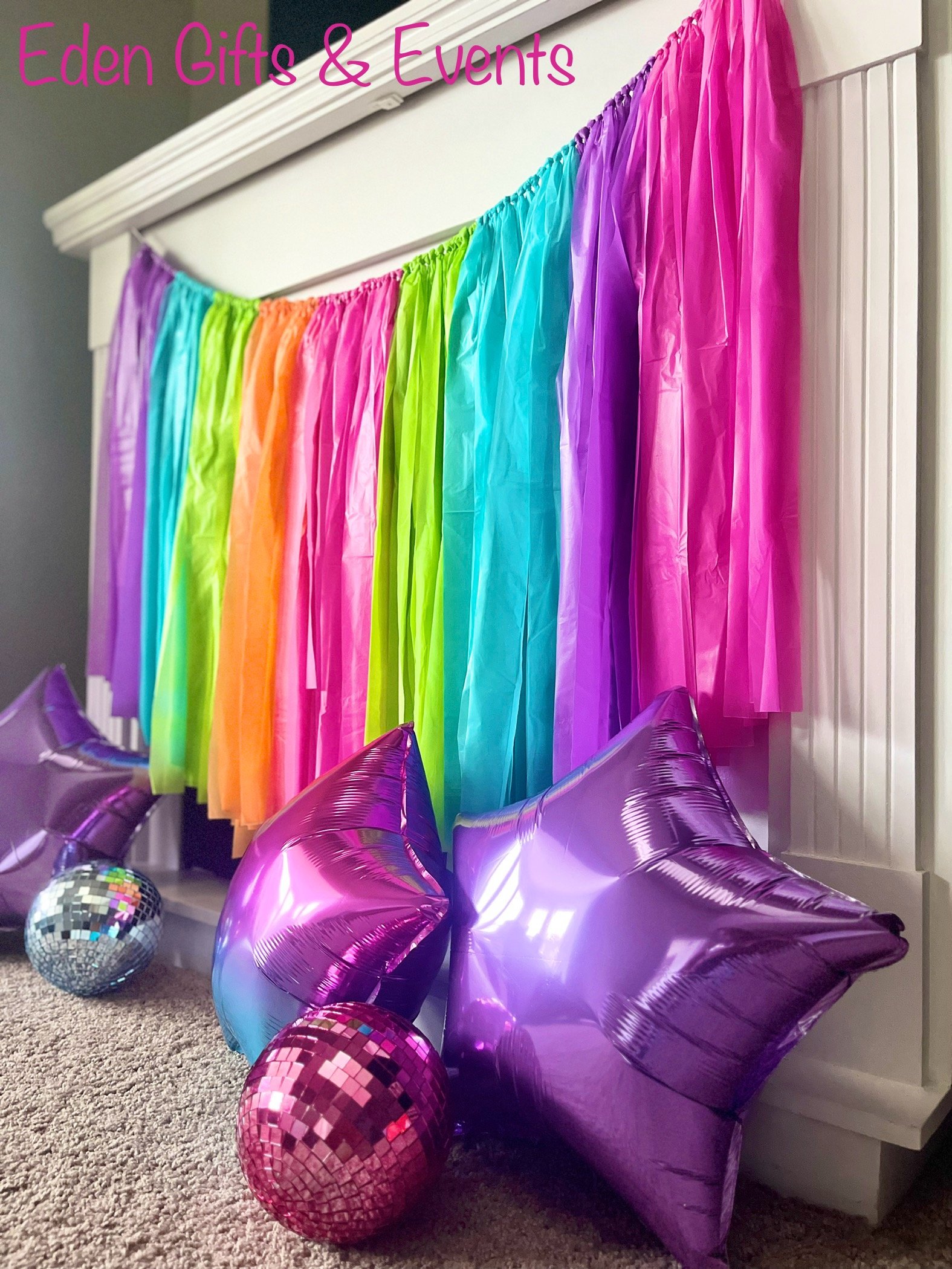 Customizable Deluxe Classic 24" Fringe Garland by Eden Gifts & Events