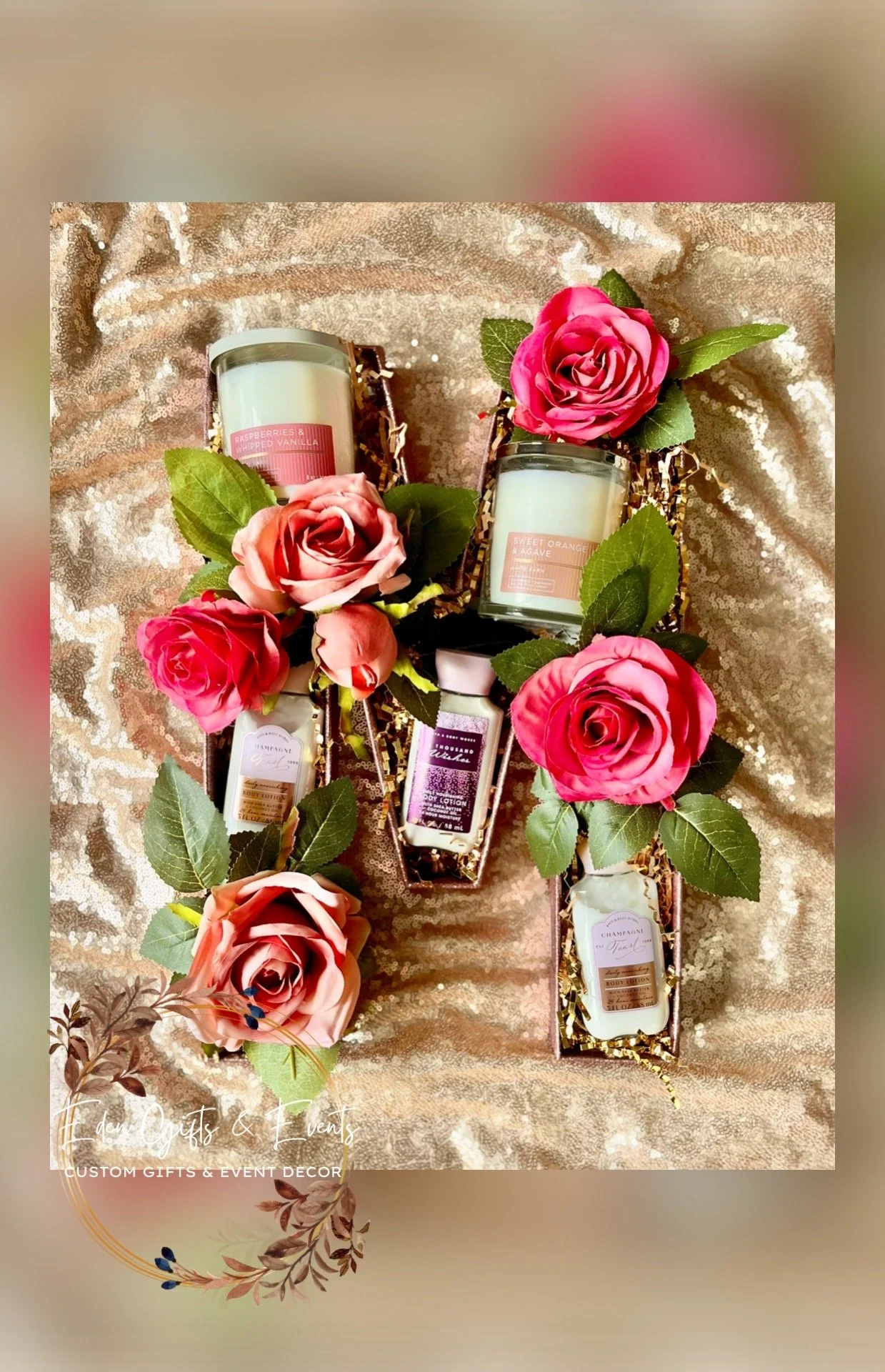 Eden Gifts & Events is Jacksonville's premier destination for custom gifts and event styling. We offer unique, tailored gifts, stunning event backdrops, and breathtaking balloon installations—including garlands, arches, columns, and marquee displays.