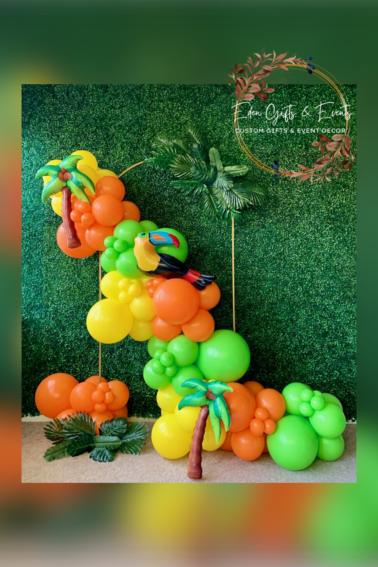 Eden Gifts & Events is Jacksonville’s go-to for custom gifts and unforgettable event styling. From one-of-a-kind gifts to show-stopping balloon installations—like garlands, arches, columns, and marquee displays—we bring your vision to life. We also o