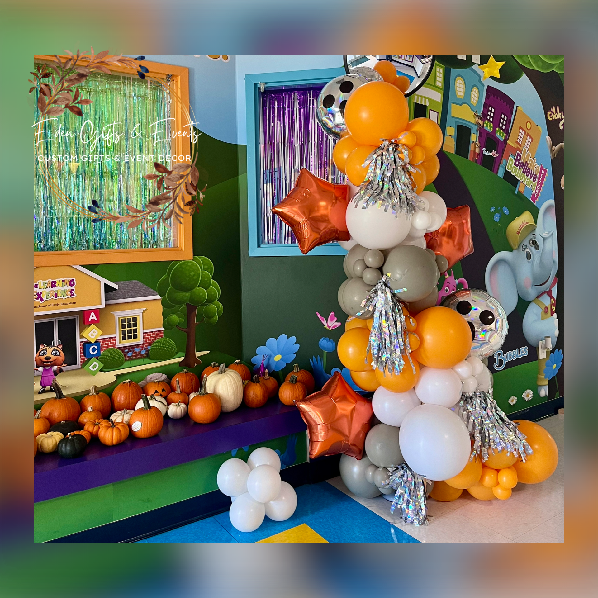 Eden Gifts & Events is THE destination for next level custom gift and event styling experiences in Jacksonville, FL with custom gifts, event backdrops, and balloon garland, arches, columns, and marquees available for local delivery and free pick-up o