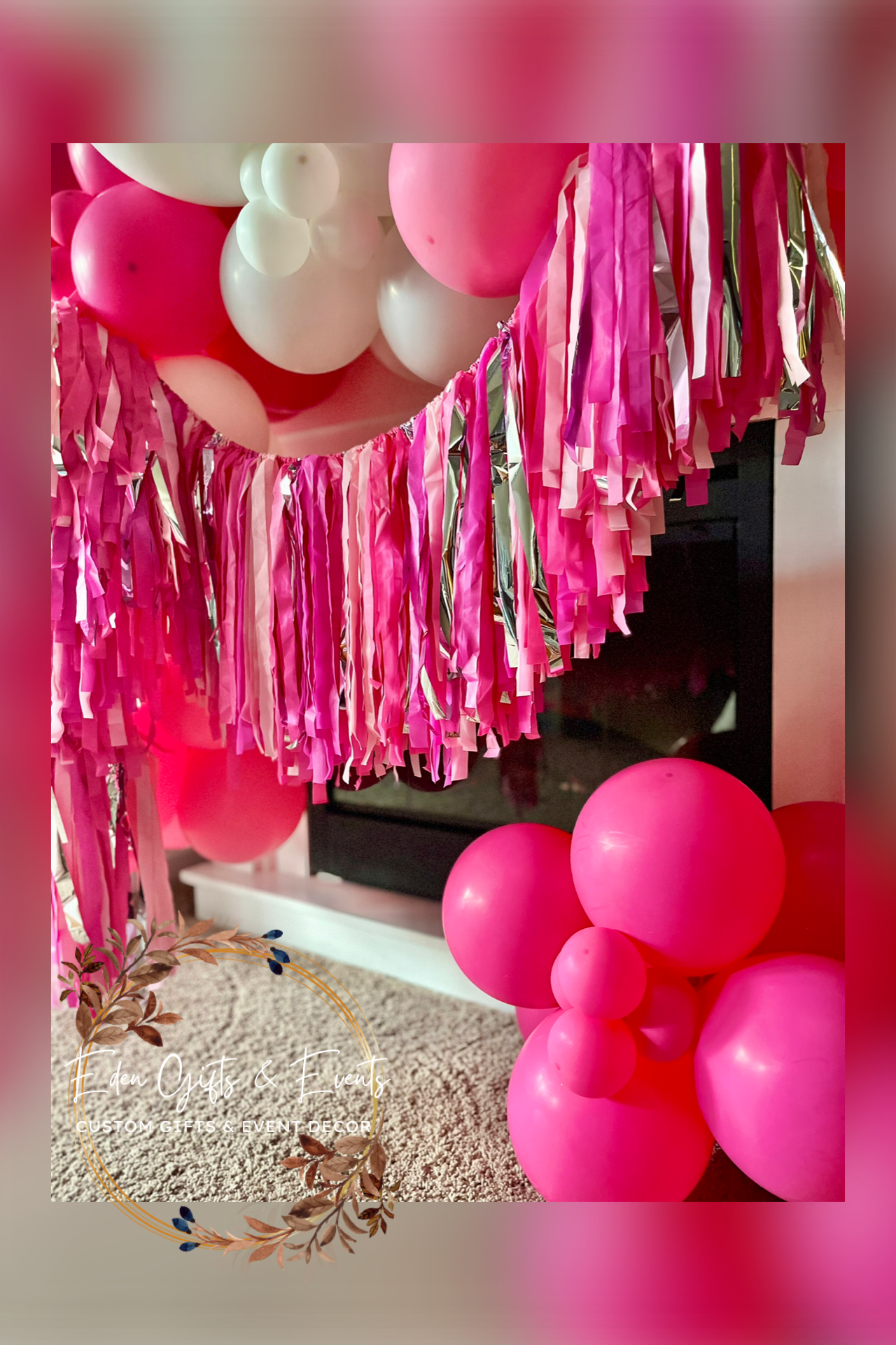 Eden Gifts & Events is THE destination for next level custom gift and event styling experiences in Jacksonville, FL with custom gifts, event backdrops, and balloon garland, arches, columns, and marquees available for local delivery and free pick-up o