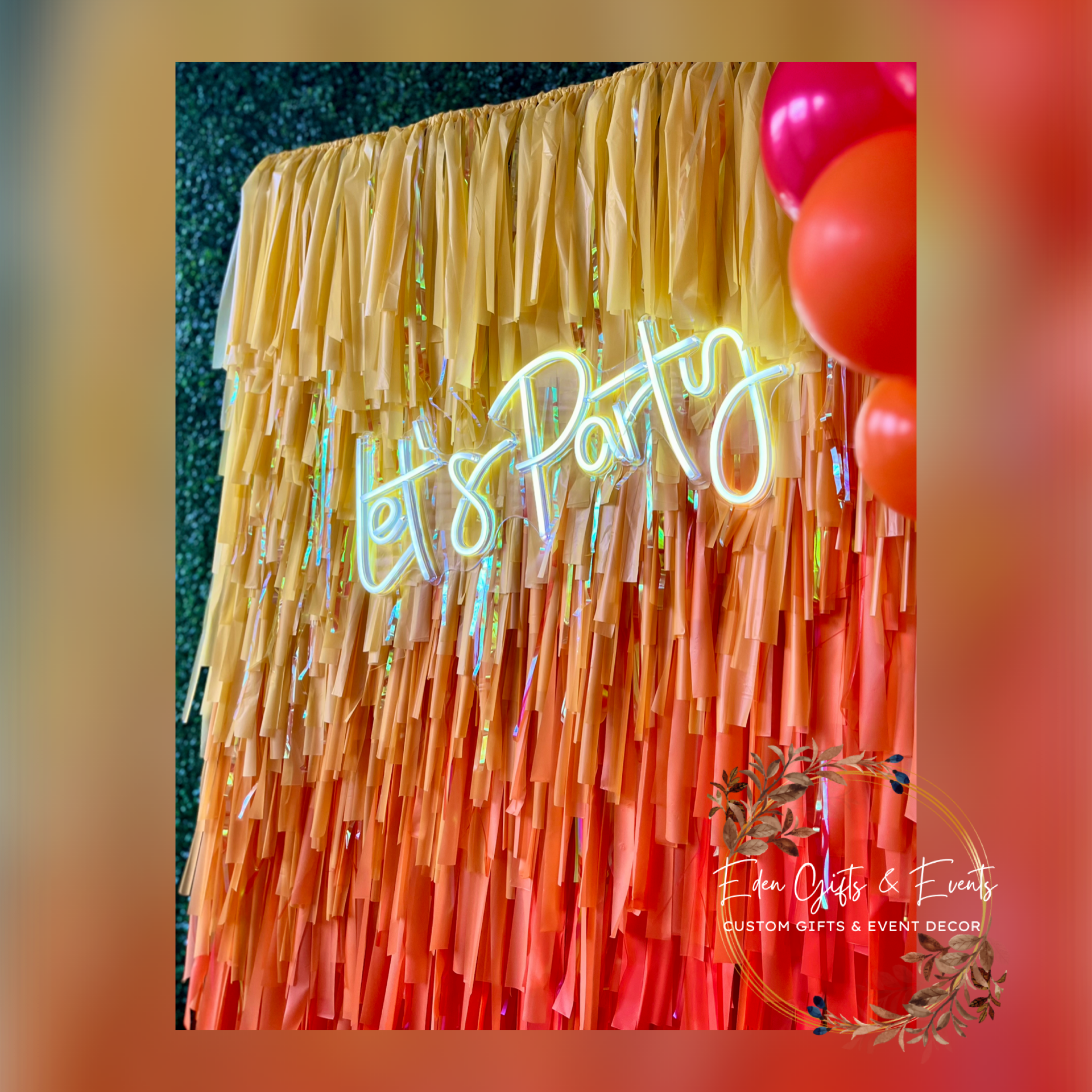 Eden Gifts & Events is Jacksonville’s go-to for custom gifts and unforgettable event styling. From one-of-a-kind gifts to show-stopping balloon installations—like garlands, arches, columns, and marquee displays—we bring your vision to life. We also o