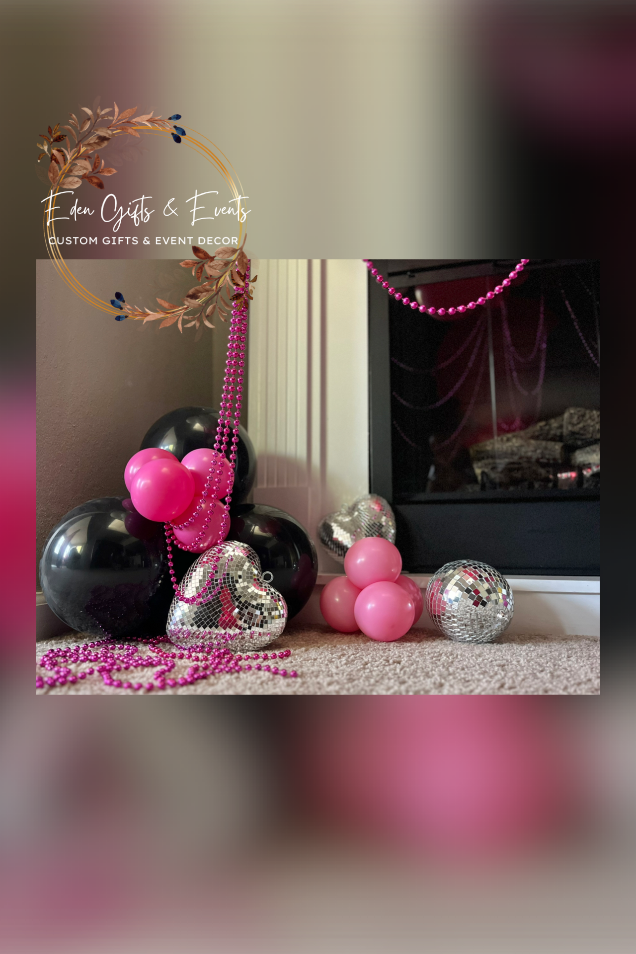 Eden Gifts & Events is THE destination for next level custom gift and event styling experiences in Jacksonville, FL with custom gifts, event backdrops, and balloon garland, arches, columns, and marquees available for local delivery and free pick-up o