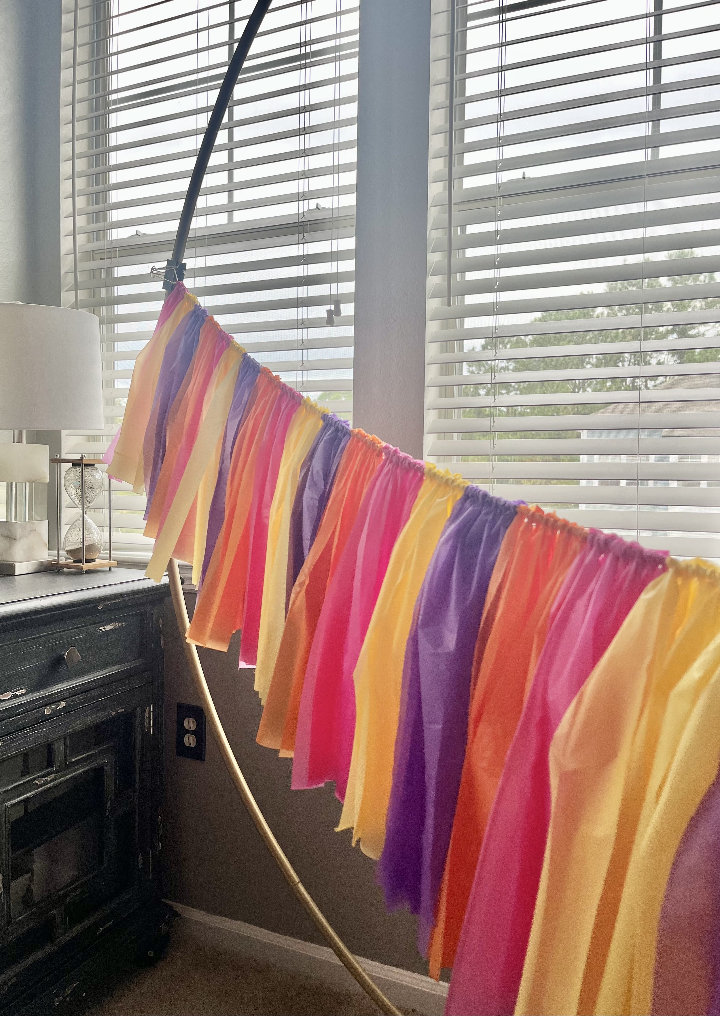Reusable custom fringe garland party decorations in Jacksonville, FL