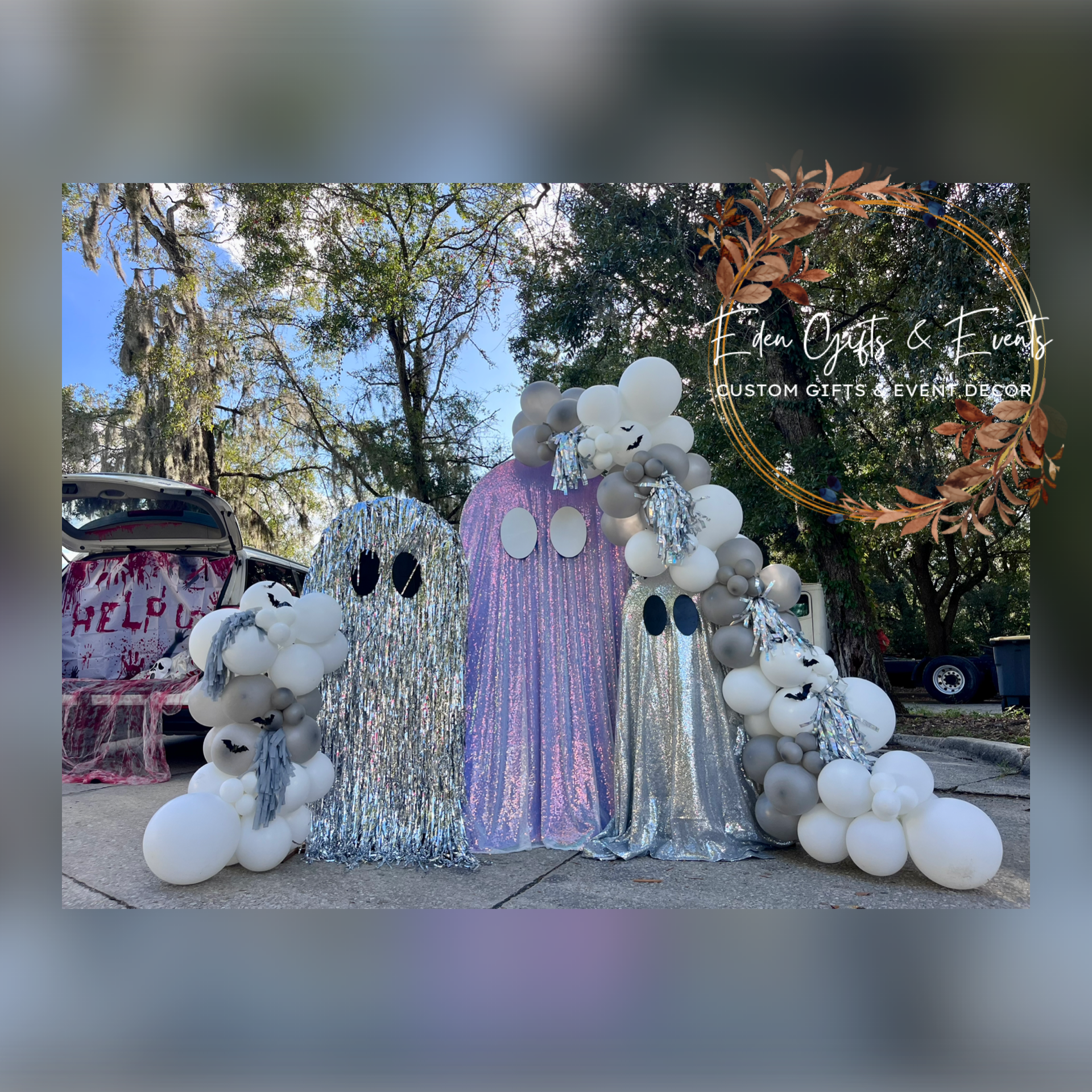 Eden Gifts & Events is THE destination for next level custom gift and event styling experiences in Jacksonville, FL with custom gifts, event backdrops, and balloon garland, arches, columns, and marquees available for local delivery and free pick-up o