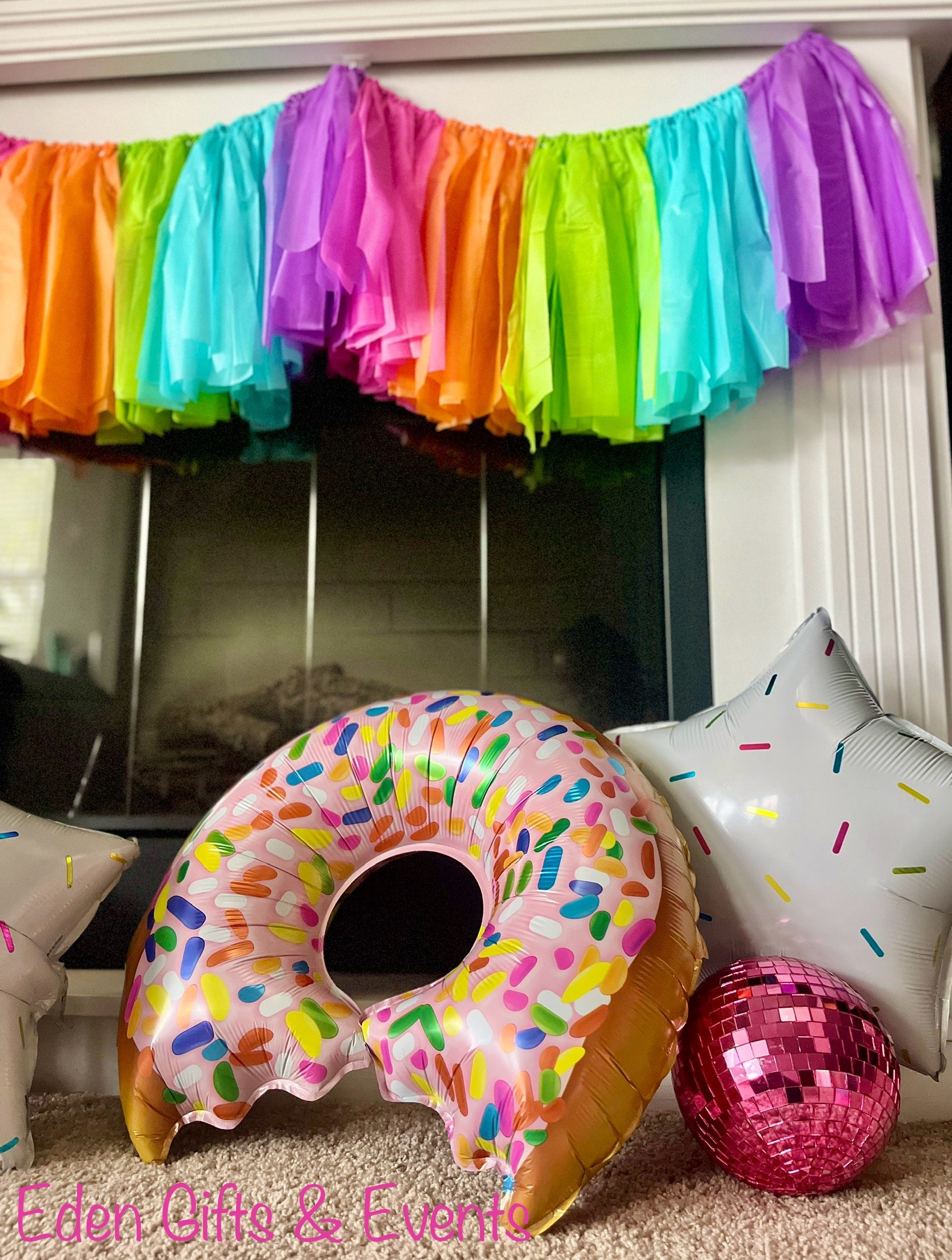 Reusable custom fringe garland party decorations in Jacksonville, FL