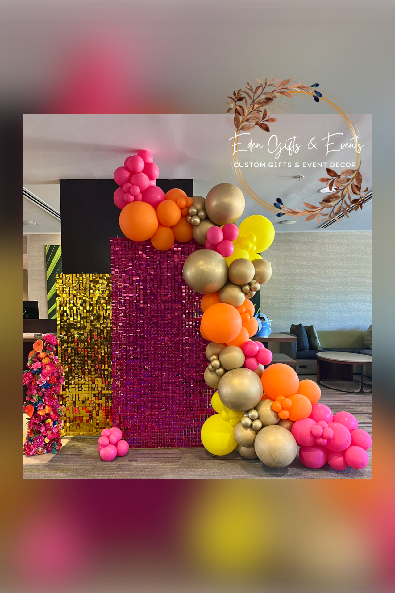 Eden Gifts & Events is Jacksonville’s go-to for custom gifts and unforgettable event styling. From one-of-a-kind gifts to show-stopping balloon installations—like garlands, arches, columns, and marquee displays—we bring your vision to life. We also o