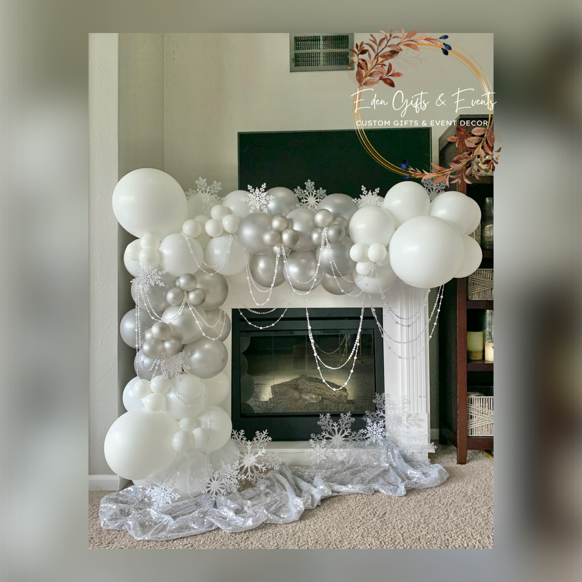 Eden Gifts & Events is THE destination for next level custom gift and event styling experiences in Jacksonville, FL with custom gifts, event backdrops, and balloon garland, arches, columns, and marquees available for local delivery and free pick-up o