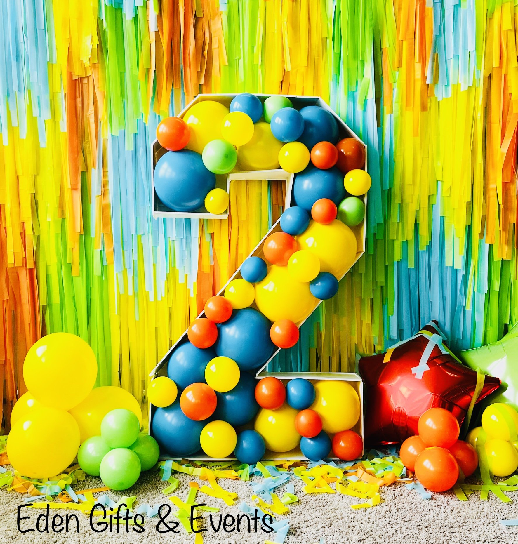 Number Balloon Mosaics for Parties and Events in Jacksonville, FL