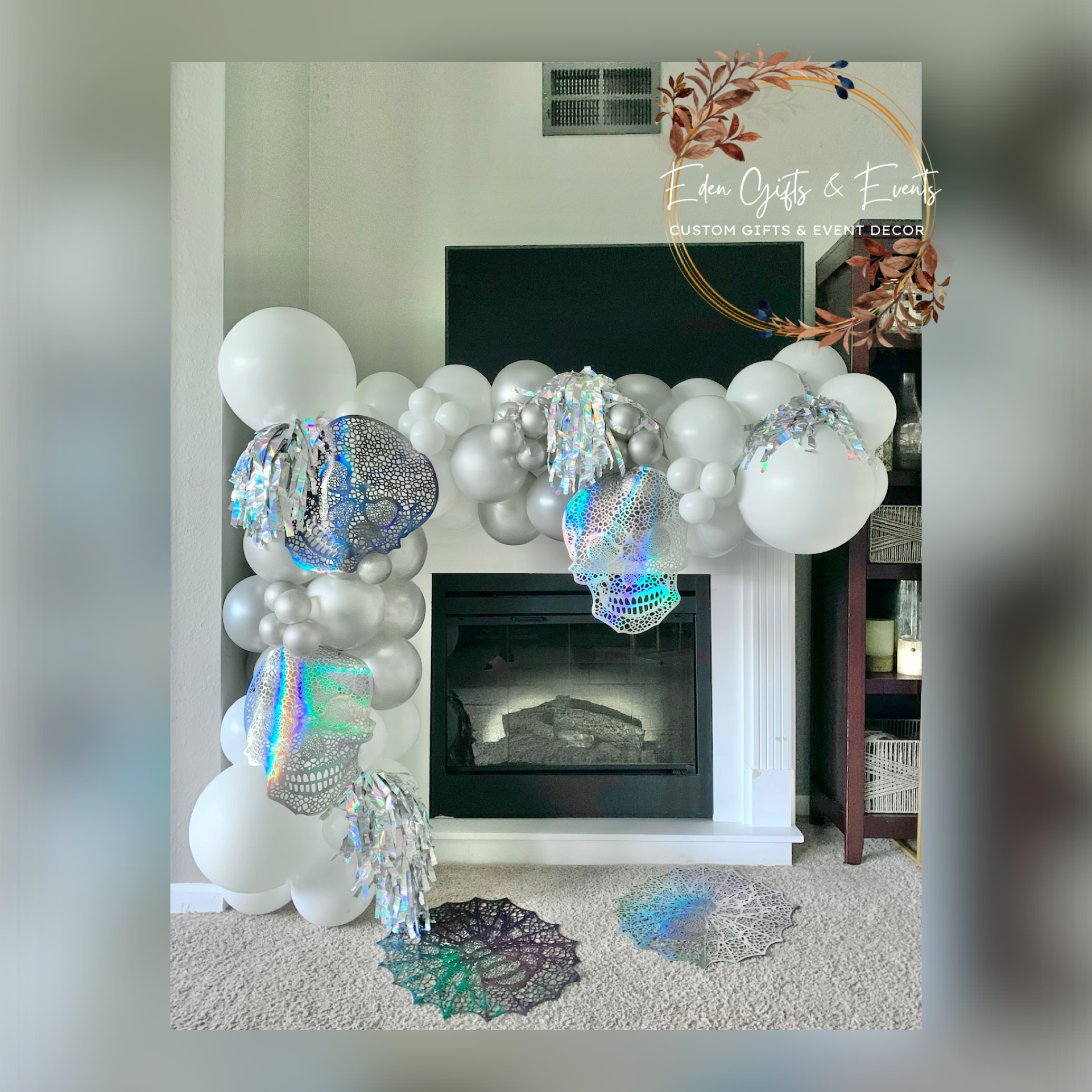 Eden Gifts & Events is THE destination for next level custom gift and event styling experiences in Jacksonville, FL with custom gifts, event backdrops, and balloon garland, arches, columns, and marquees available for local delivery and free pick-up o
