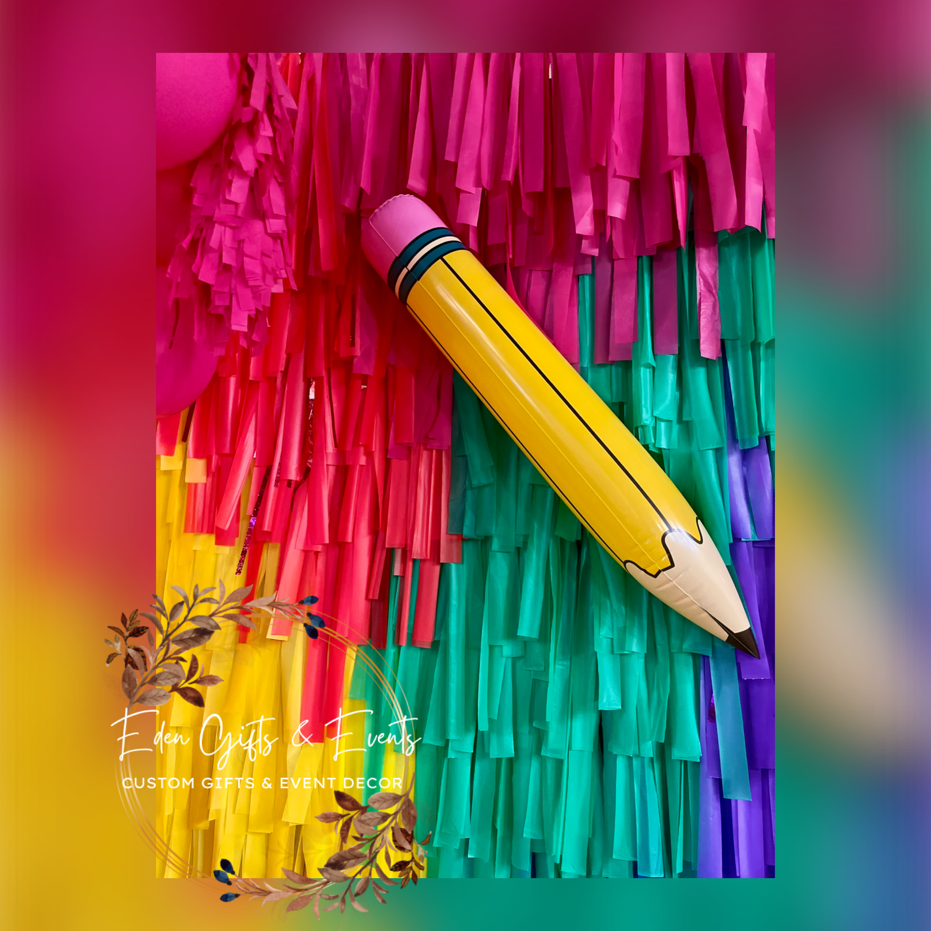 Eden Gifts & Events is THE destination for next level custom gift and event styling experiences in Jacksonville, FL with custom gifts, event backdrops, and balloon garland, arches, columns, and marquees available for local delivery and free pick-up o