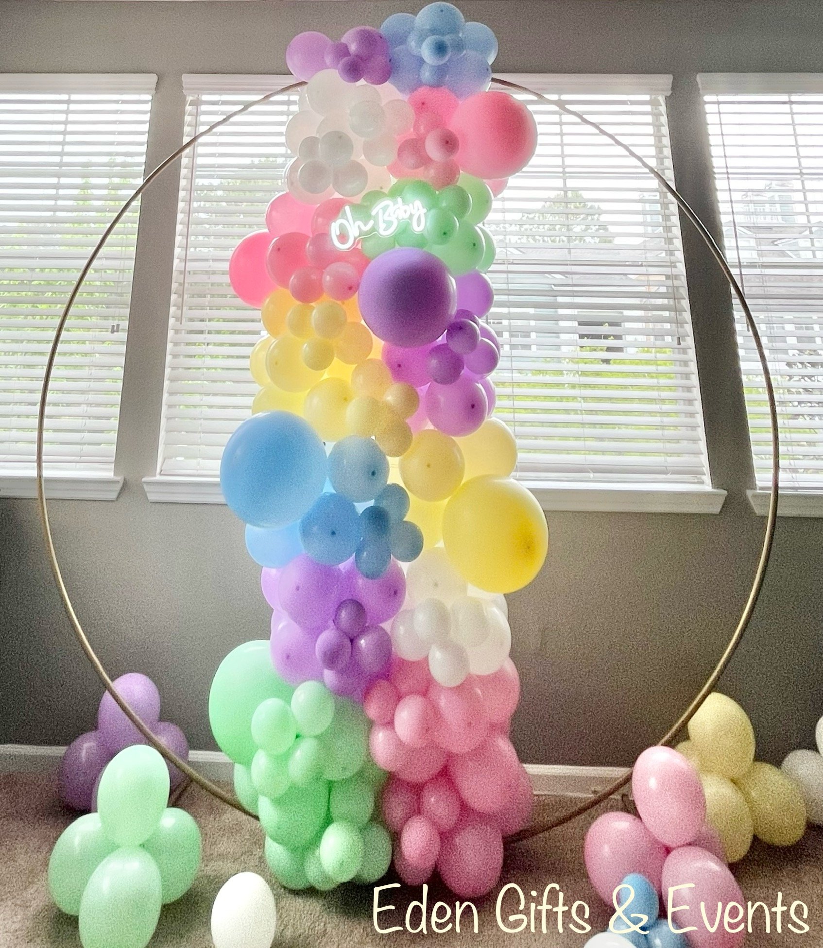 Eden Gifts & Events is THE destination for next level custom gift and event styling experiences in Jacksonville, FL with custom gifts, event backdrops, and balloon garland, arches, columns, and marquees available for local delivery and free pick-up o
