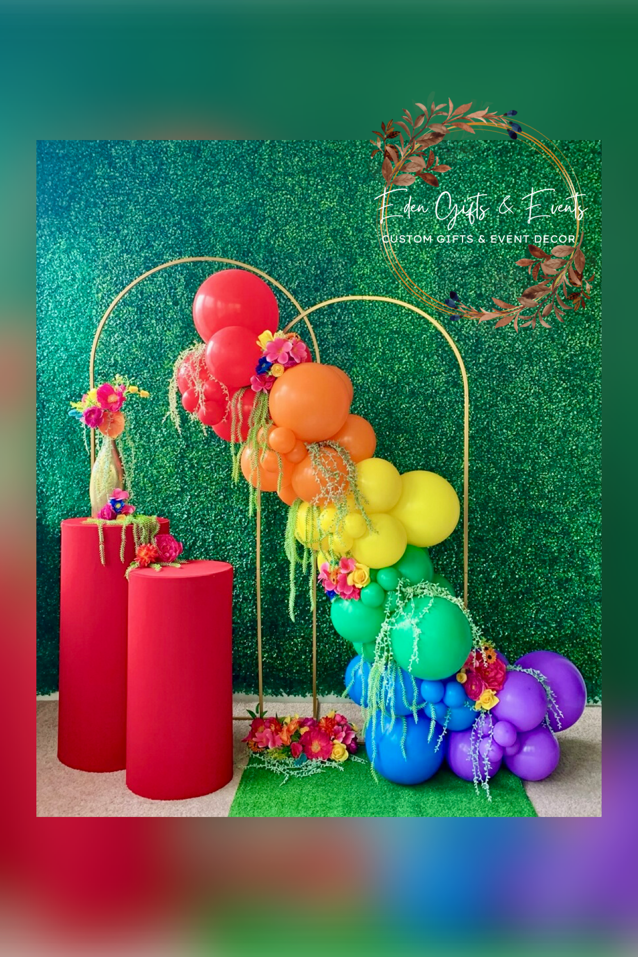 Eden Gifts & Events is Jacksonville’s go-to for custom gifts and unforgettable event styling. From one-of-a-kind gifts to show-stopping balloon installations—like garlands, arches, columns, and marquee displays—we bring your vision to life. We also o