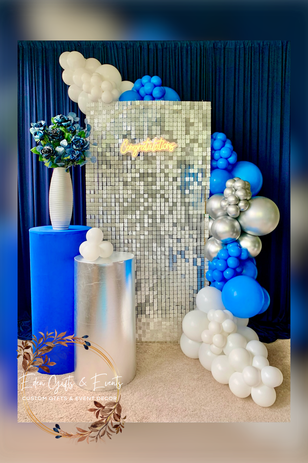 Eden Gifts & Events is Jacksonville’s go-to for custom gifts and unforgettable event styling. From one-of-a-kind gifts to show-stopping balloon installations—like garlands, arches, columns, and marquee displays—we bring your vision to life. We also o