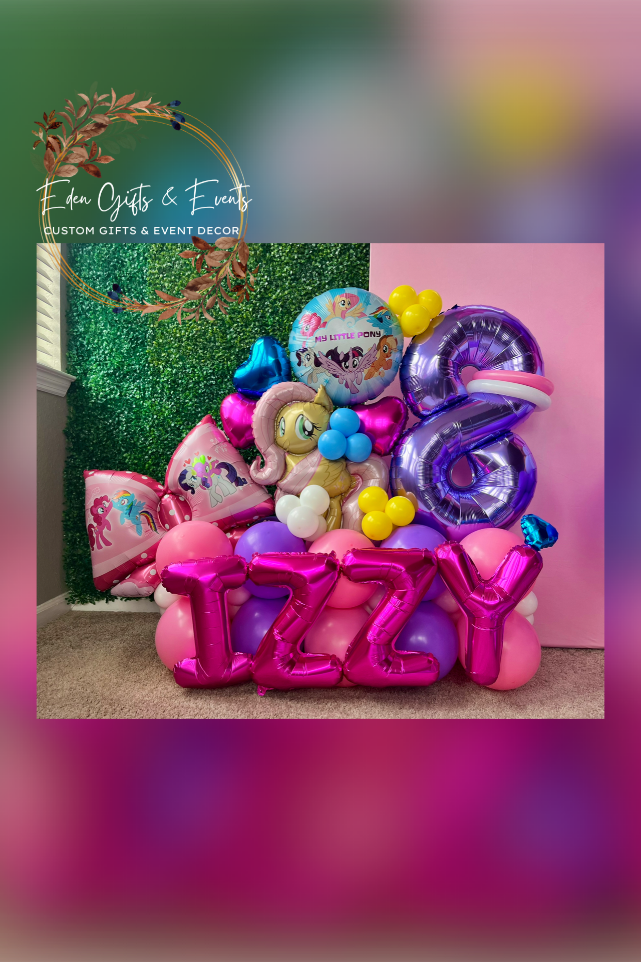 Eden Gifts & Events is Jacksonville's premier destination for custom gifts and event styling.  We offer unique, tailored gifts, stunning event backdrops, and breathtaking balloon installations- including garlands, arches, columns, and marquees.  All 