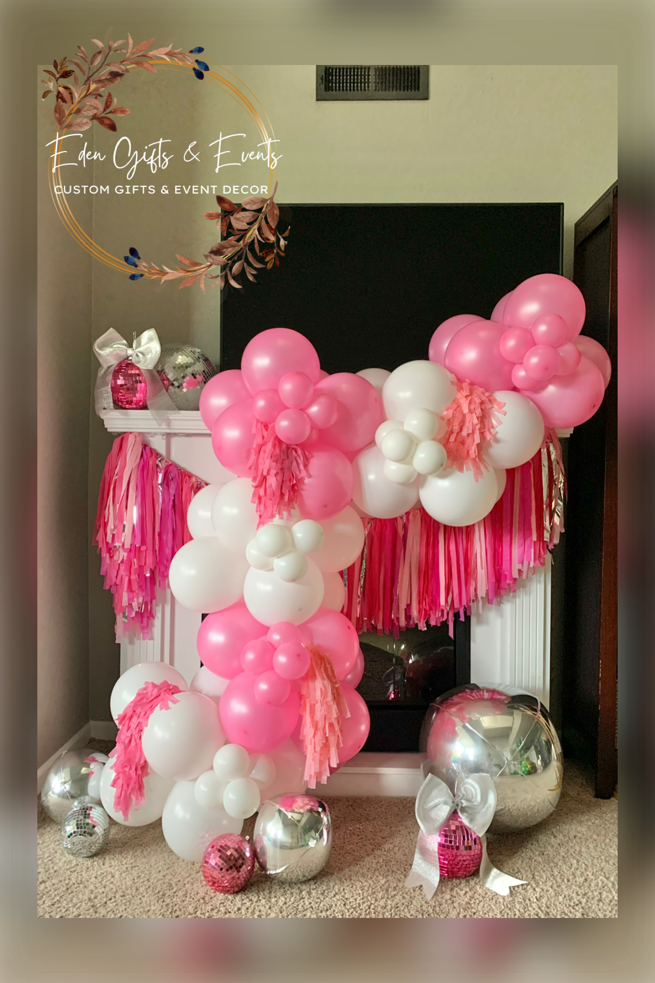 Eden Gifts & Events is Jacksonville’s go-to for custom gifts and unforgettable event styling. From one-of-a-kind gifts to show-stopping balloon installations—like garlands, arches, columns, and marquee displays—we bring your vision to life. We also o
