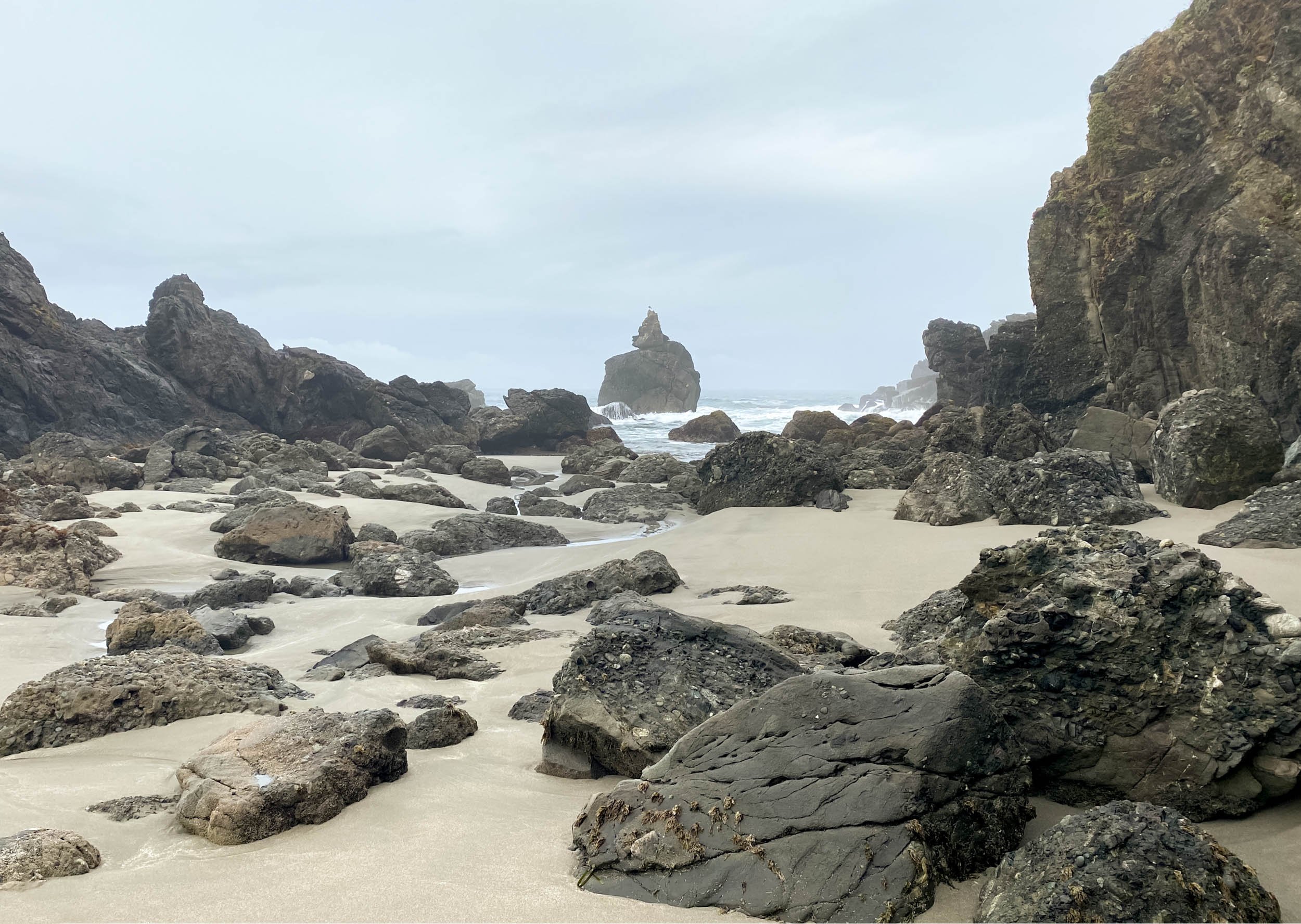 Sand tides at Buddha beach