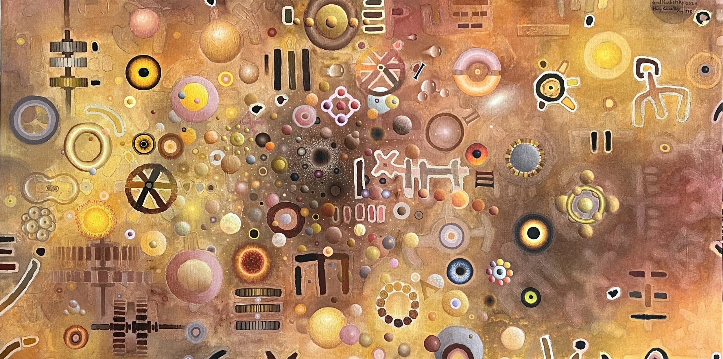 Creation Unfolding 
Acrylic on canvas 24x48in 2024 
Private Collection 