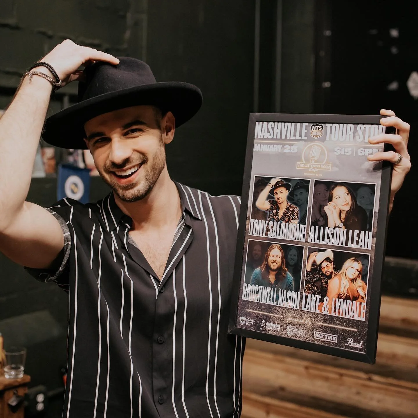 Playing w/ my @nashvilletourstop buds tonight at 5pm to celebrate 1,000 NTS shows! ππΌ You know it’s going to be good when I’m playing with @itschazmazzota @yaboylukeyj and @laurelsabadosh lol. Plus a special appearance from the one and