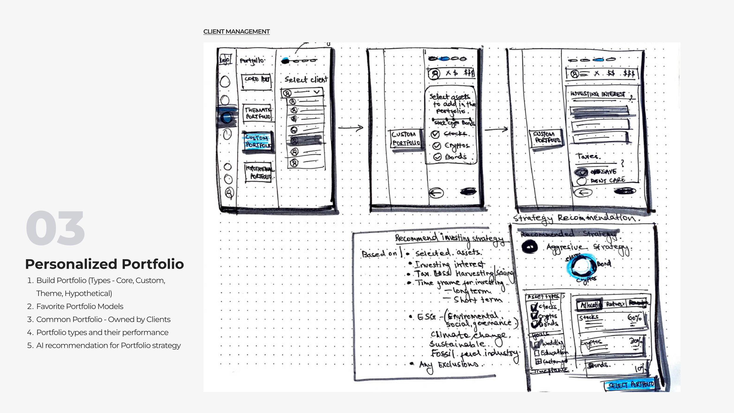 Personalized Portfolio : Tailored investment alignment with individual goals and risk profiles, AI recommendation