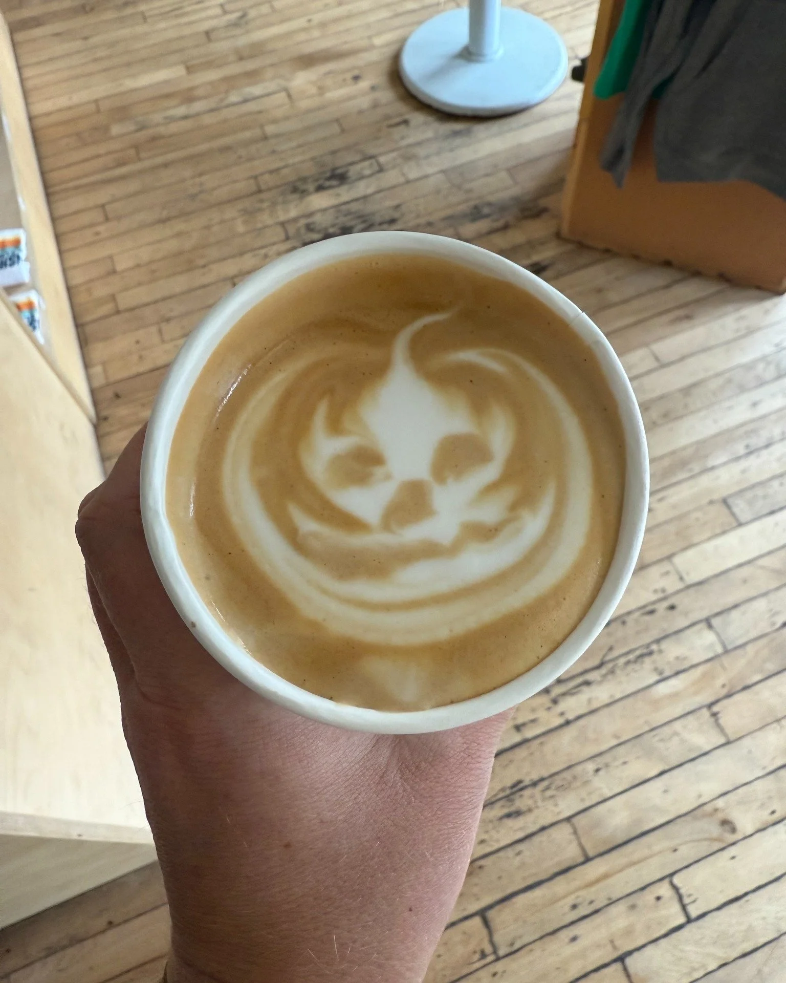 Happy International Coffee Day! ☕️🍂 My friends at @sunshinecoffeemn  always brighten my mornings, and this pumpkin spice latte with a jack-o&rsquo;-lantern topper is pure fall in a cup. Fuel up and savor the season!