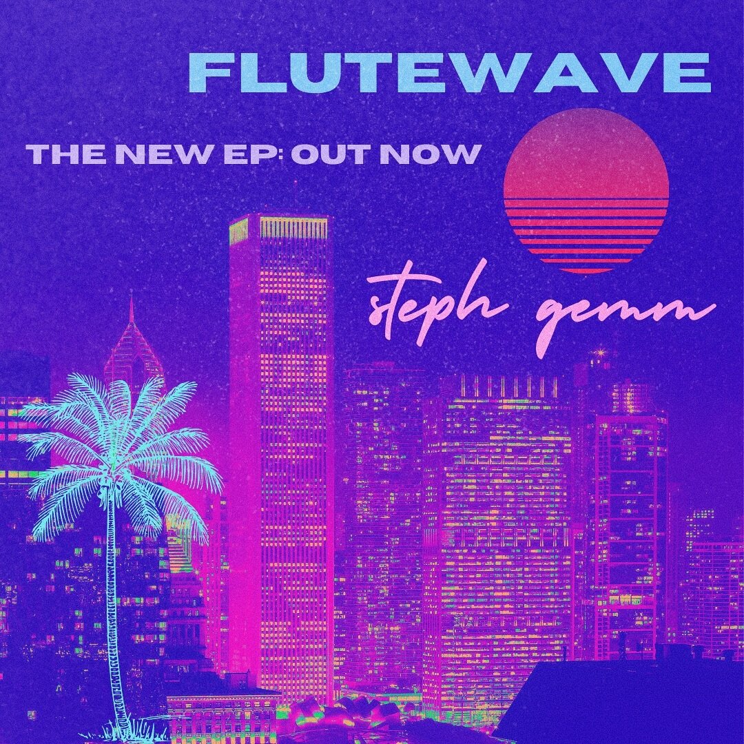 🌃 thanks to everyone who has streamed flutewave so far! 🌊 
✨ i still have a few sticker packs left for the giveaway ~ just follow the instructions in my previous post to get some free stickers! ⭐️
&bull;
&bull;
&bull;
#synthwavemusic #retrowavemusi