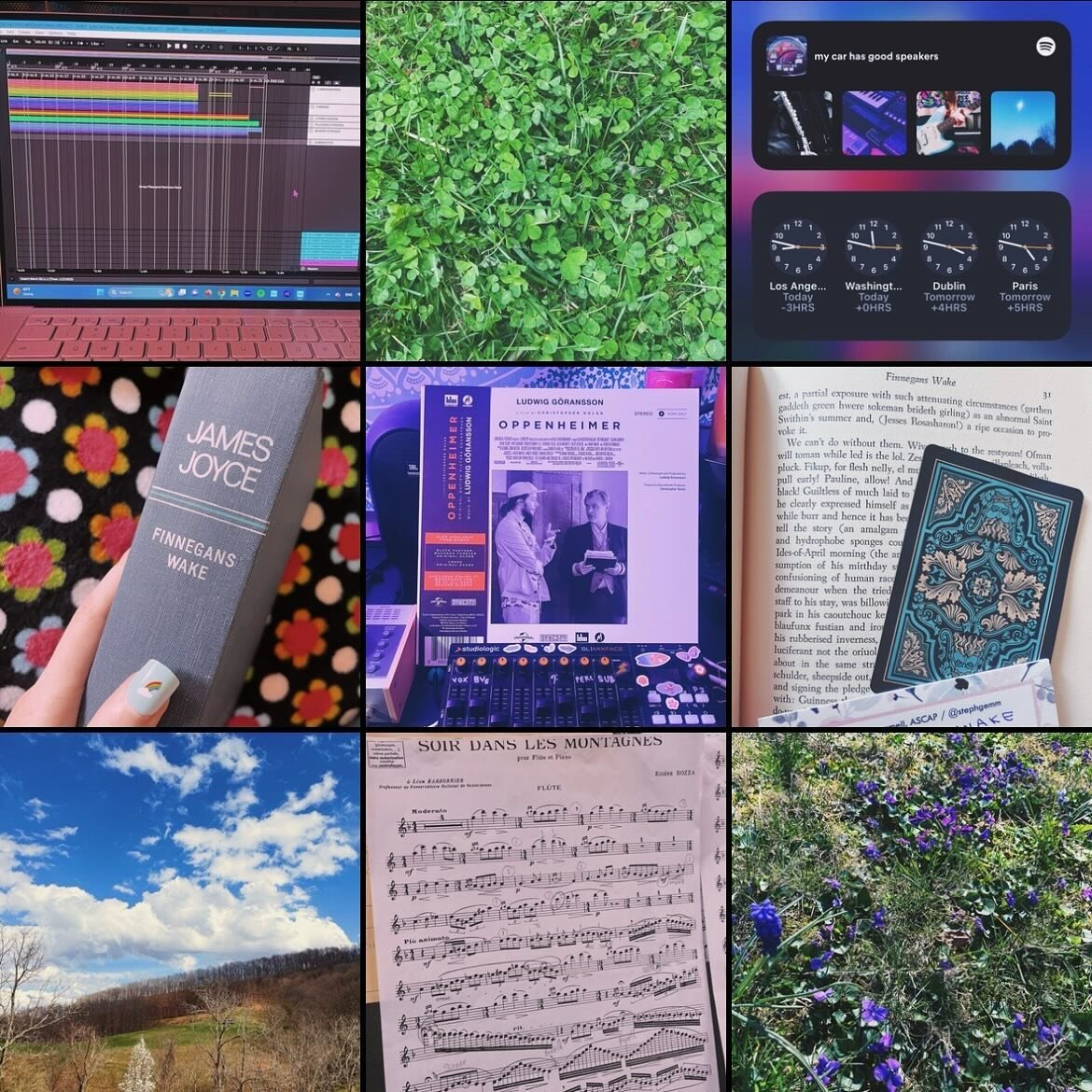 &bull; 💻 &bull; 🍀 &bull; 📖 ~ end of march ~ ⛅️ &bull; 🎶 &bull; 🌿 &bull;