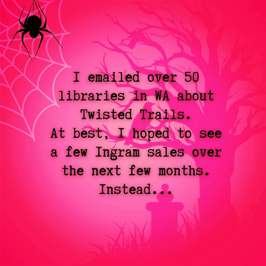📚 LIBRARIES &amp; DISTRIBUTION 📚 
.
Shout out to @elizabeth_lewis_writer 🥰 who suggested I contact libraries about my Twisted Trails series! It took me a few months... but I got there!
.
I started the process late last year, sending about 10 or so