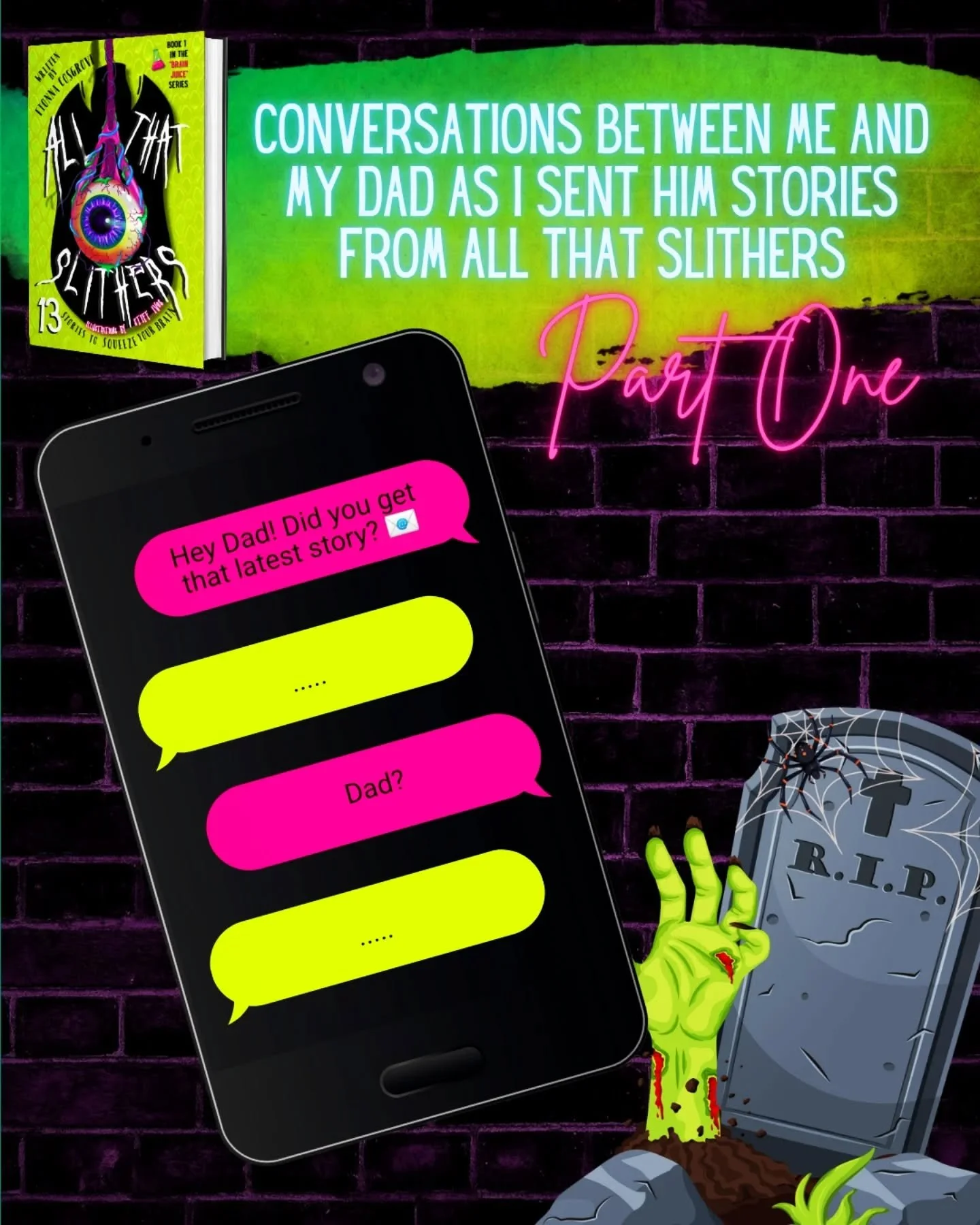 🪱 My dad is my first beta reader. He's the one that introduced me to the Twilight Zone, Are You Afraid of the Dark, Fact or Fiction and Unsolved Mysteries. He curated my taste buds for the unusual and bizarre, and hes usually the one who 'gets' my s