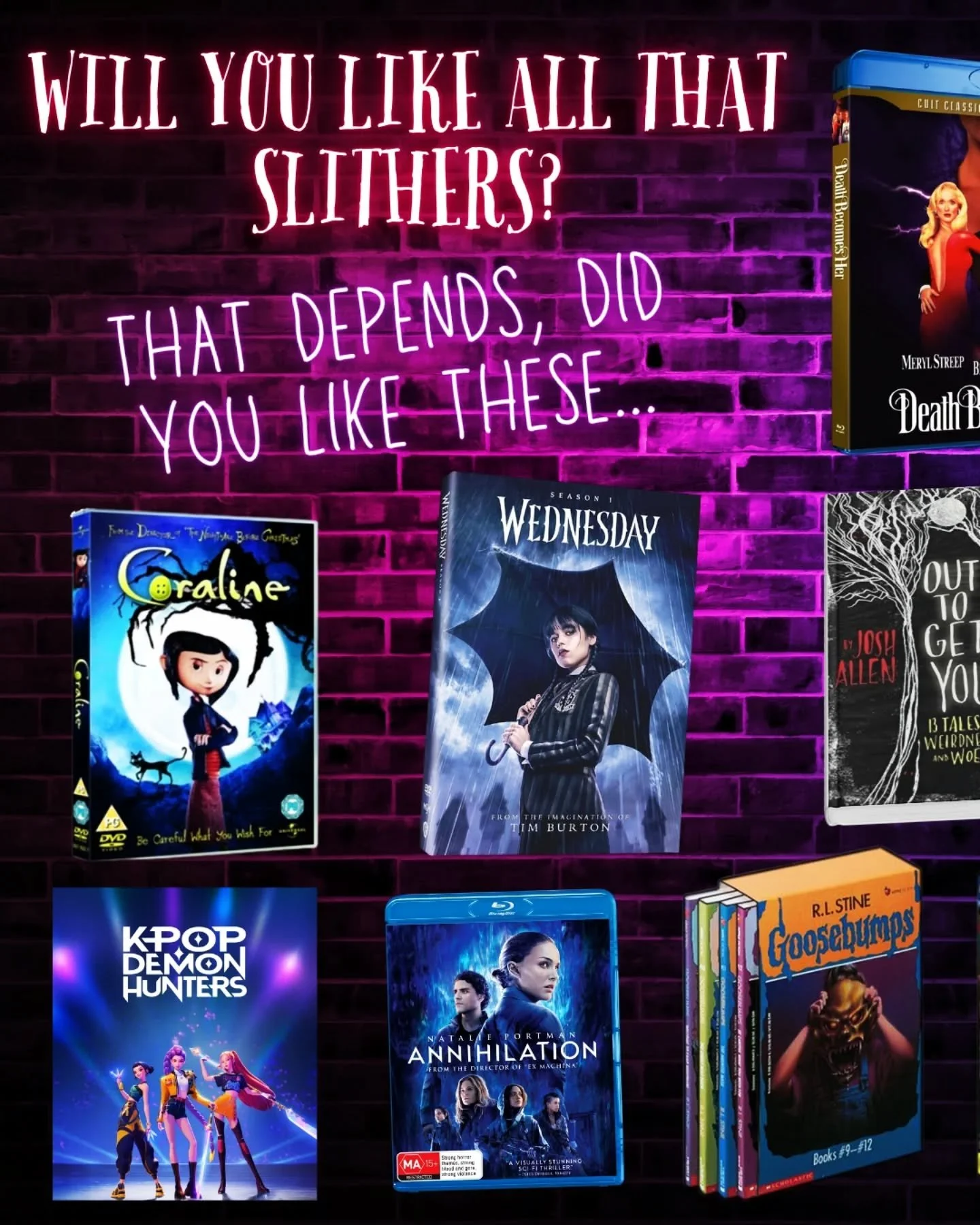 💙 Did you like any of these? Or have a mini that Did? 💙
.
Some of these are obvious choices, but what about Love and Monsters? I loved this one. The casualness of the monsters and chaos of the dystopian world, paired with the nostalgic crush 😍 
.
