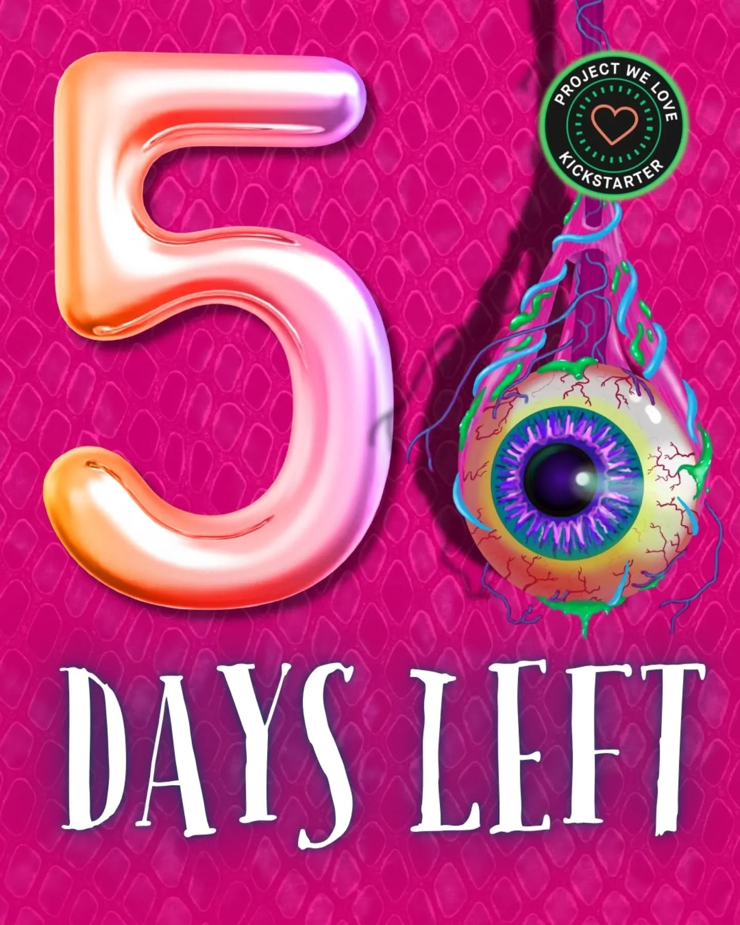 🐍 ALL THAT SLITHERS 🐍 
.
5 days to go! 
.
This may be the only chance you have to get a hand signed hardcover copy of All That Slithers 🛸 
.
If you've been sleeping on the campaign, biding your time in the dark until it felt right. IT FEELS RIGHT!