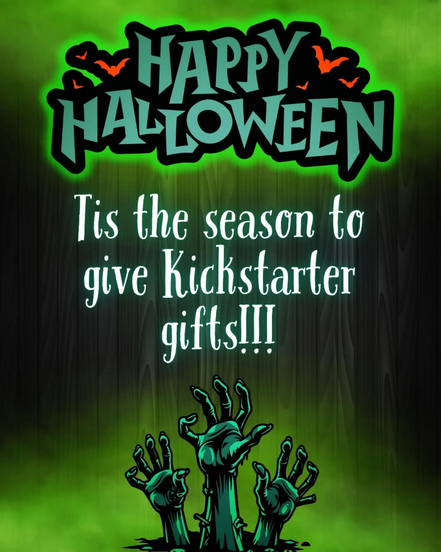 🦇 HAPPY HALLOWEEN 🦇
.
Trick or Treat?
.
Totally treat.
.
As a massive thanks to all the backers of All That Slithers so far, everyone is getting extra goodies 👏 
.
No stretch goals to aim for, no sharing or liking or voting or posting, just bonus