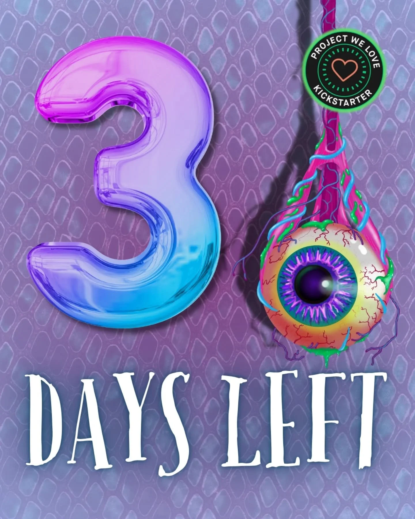 💀 3 days.... 💀
.
3 👏 DAYS 👏 TO 👏 GO!
.
Kickstarter link in bio ⛓️ 
.
Get your hands on these spooky stories right in time for Christmas 🎄 
.
Give the gift of scares!
.
#allthatslithers #spookybooks #shortstorycollection #horror #bubblegumhorror