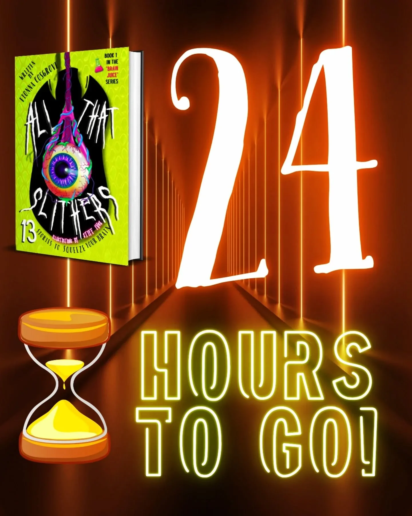 ⏰️ 24 HOURS TO GO! ⏰️ 
.
Dont sleep on this delightfully spooky collection of horror shorts.
.
🛸 Alien invasions
🔪 Ghostly hauntings
📻 Unknown transmissions
🍕 Demon summoning
🌳 Ritual sacrifice
.
For 10 and up
.
Delivered in time for Christmas ?