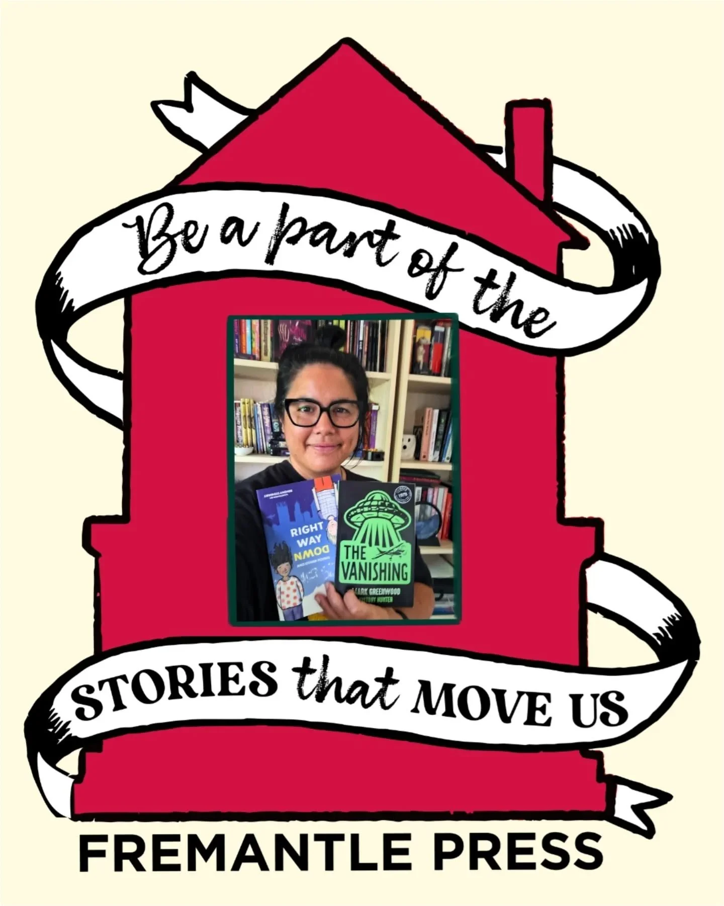 Happy 50th birthday @fremantlepress 
.
In celebration, here's just a couple of my fave Freo Press books.
.
The Vanishing by @markgreenwoodauthor 
Right Way Down, a collection of poems from WA authors, chosen and edited by @alphabetsoupbooks and @frem