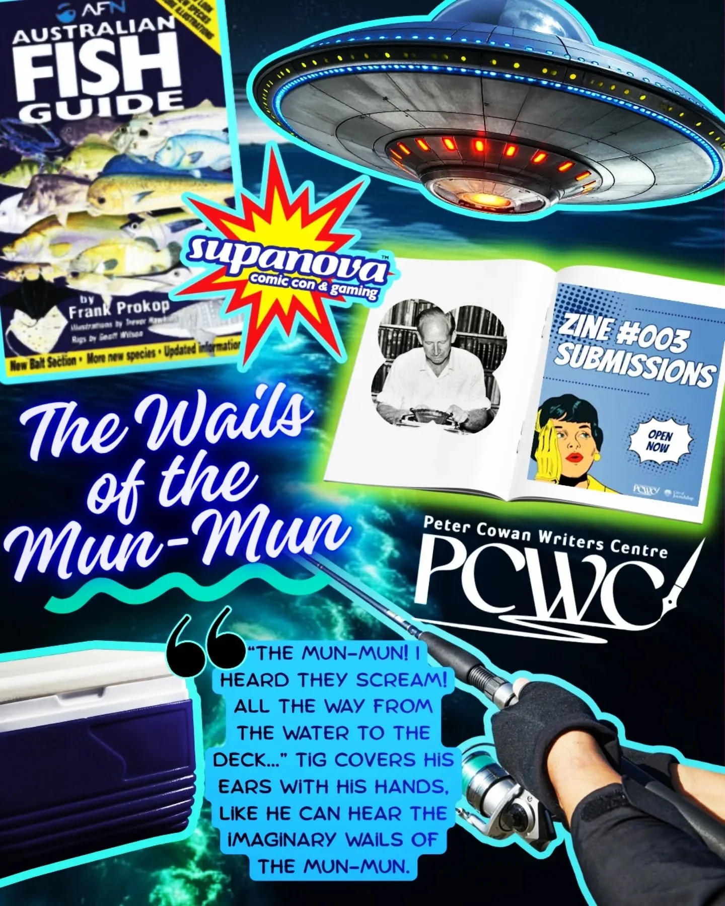 Absolutely delighted to have my spooky mg story "Wails of the Mun-mun" in the upcoming @petercowanwriterscentre zine to be released at @supanovaexpo this June 🐟
.
I think i had an inkling of this story a while back. Just a hint of what the