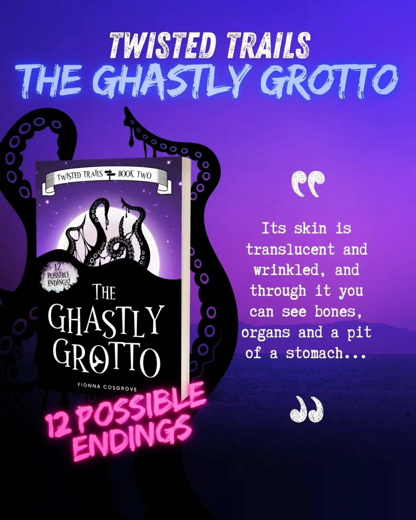 🧜&zwj;♀️ The Ghastly Grotto 🧜&zwj;♀️ 
.
Book number 2 in the Twisted Trails series, and the one where I went back to the water 🌊 
.
Mermaids have always been one of my favourite cryptids, but ive never entirely believed that theyre all shimmering 