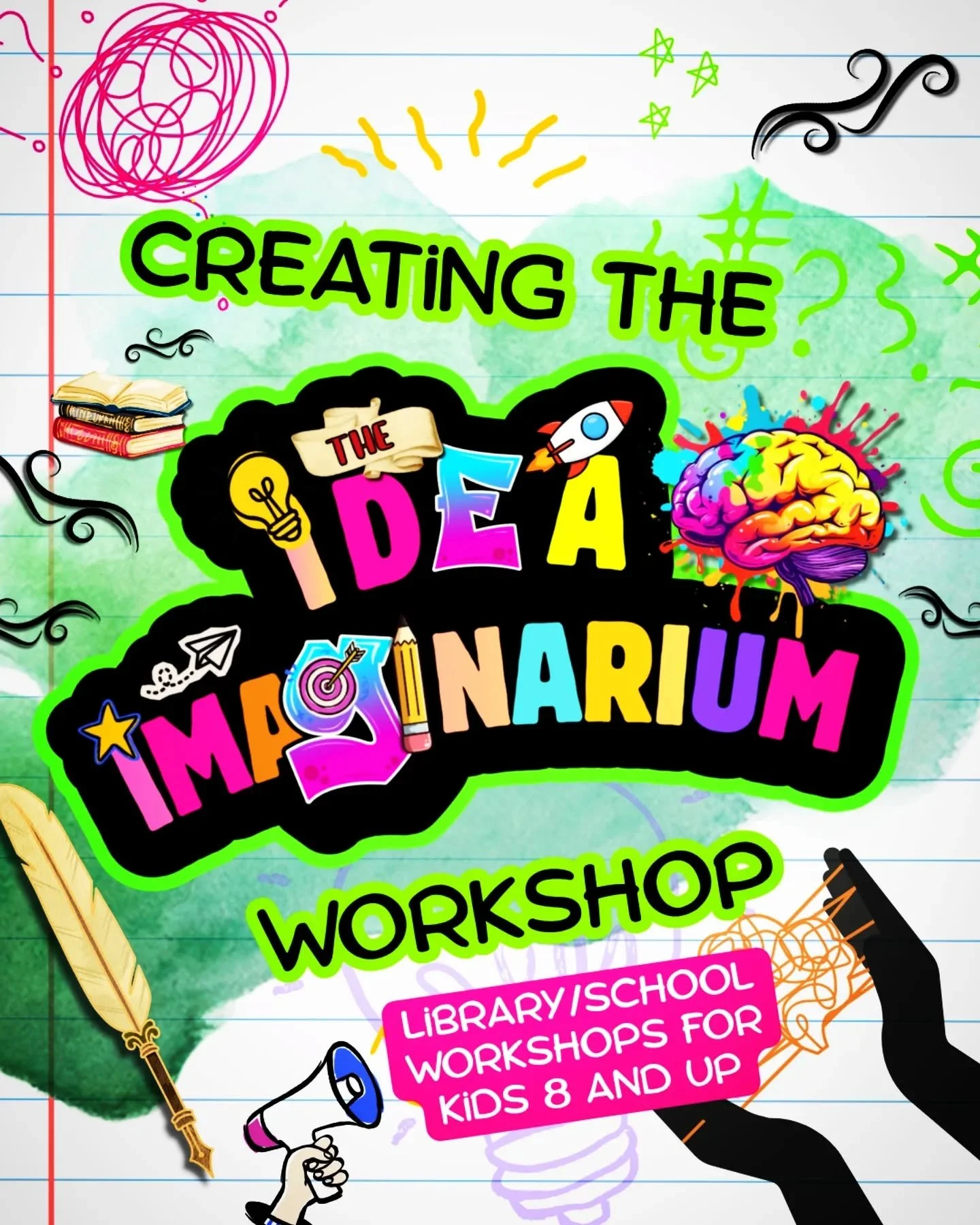 💡 THE IDEA IMAGINARIUM💡
.
My latest workshop offering. Im excited about this one. It feels super playful and low stakes, exactly how writing should be imo.
.
Ill be presenting this next weekend with Armadale libraries, later on in the year with Mel